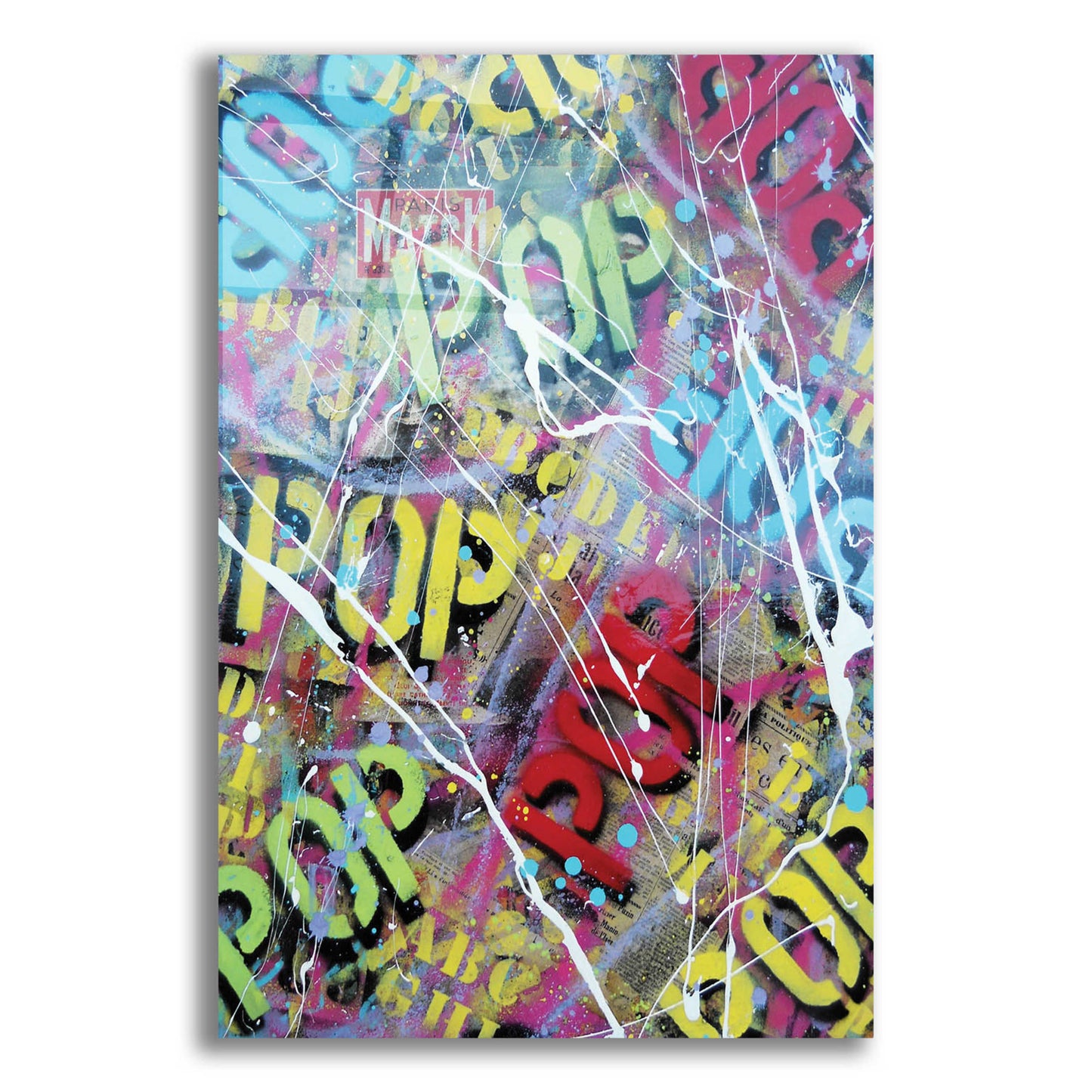 Epic Art 'Pop as Brushstokes' by David Drioton, Acrylic Glass Wall Art,12x16