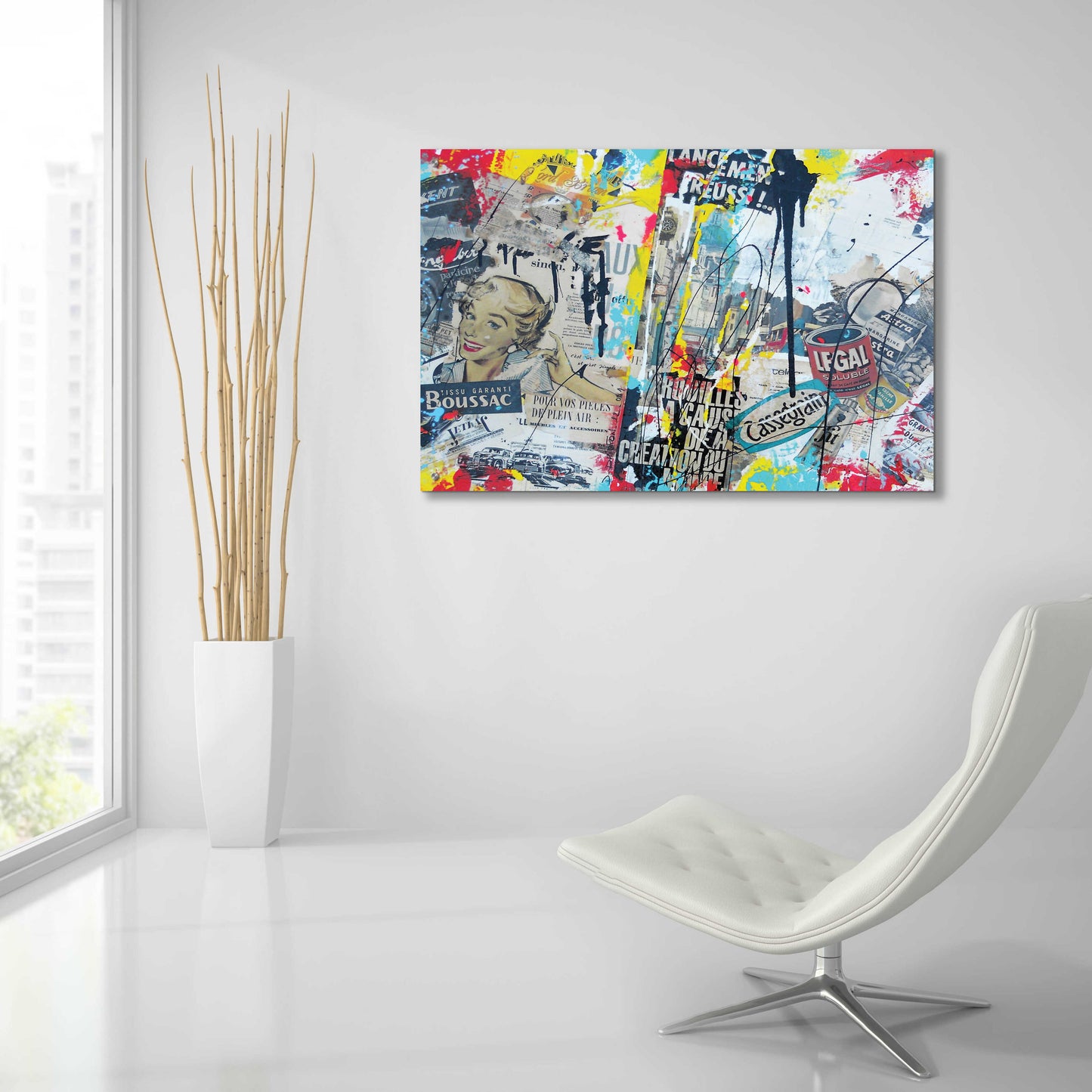 Epic Art 'Soluble' by David Drioton, Acrylic Glass Wall Art,36x24