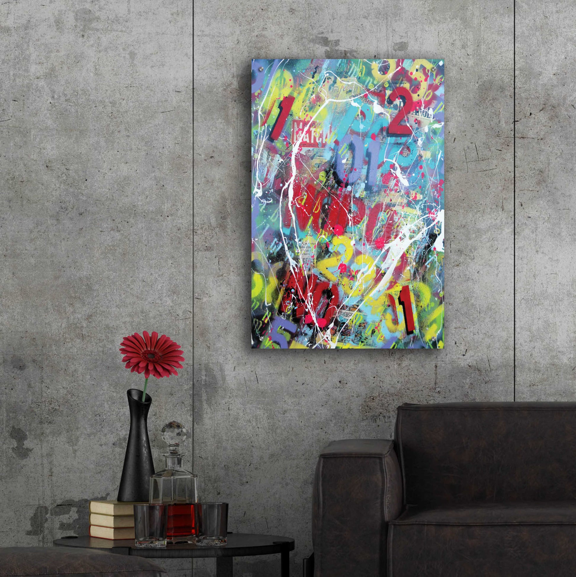 Epic Art 'Words as Brushstrokes 2' by David Drioton, Acrylic Glass Wall Art,24x36