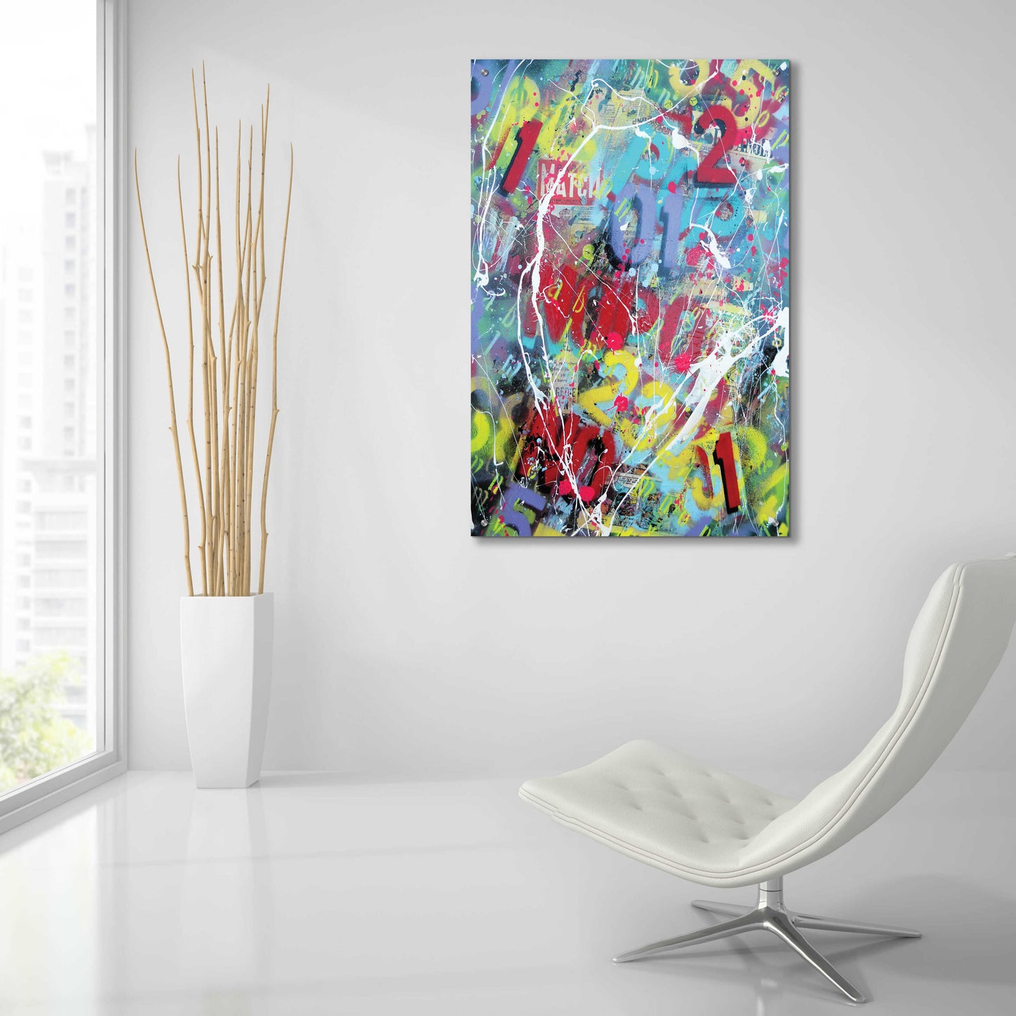 Epic Art 'Words as Brushstrokes 2' by David Drioton, Acrylic Glass Wall Art,24x36