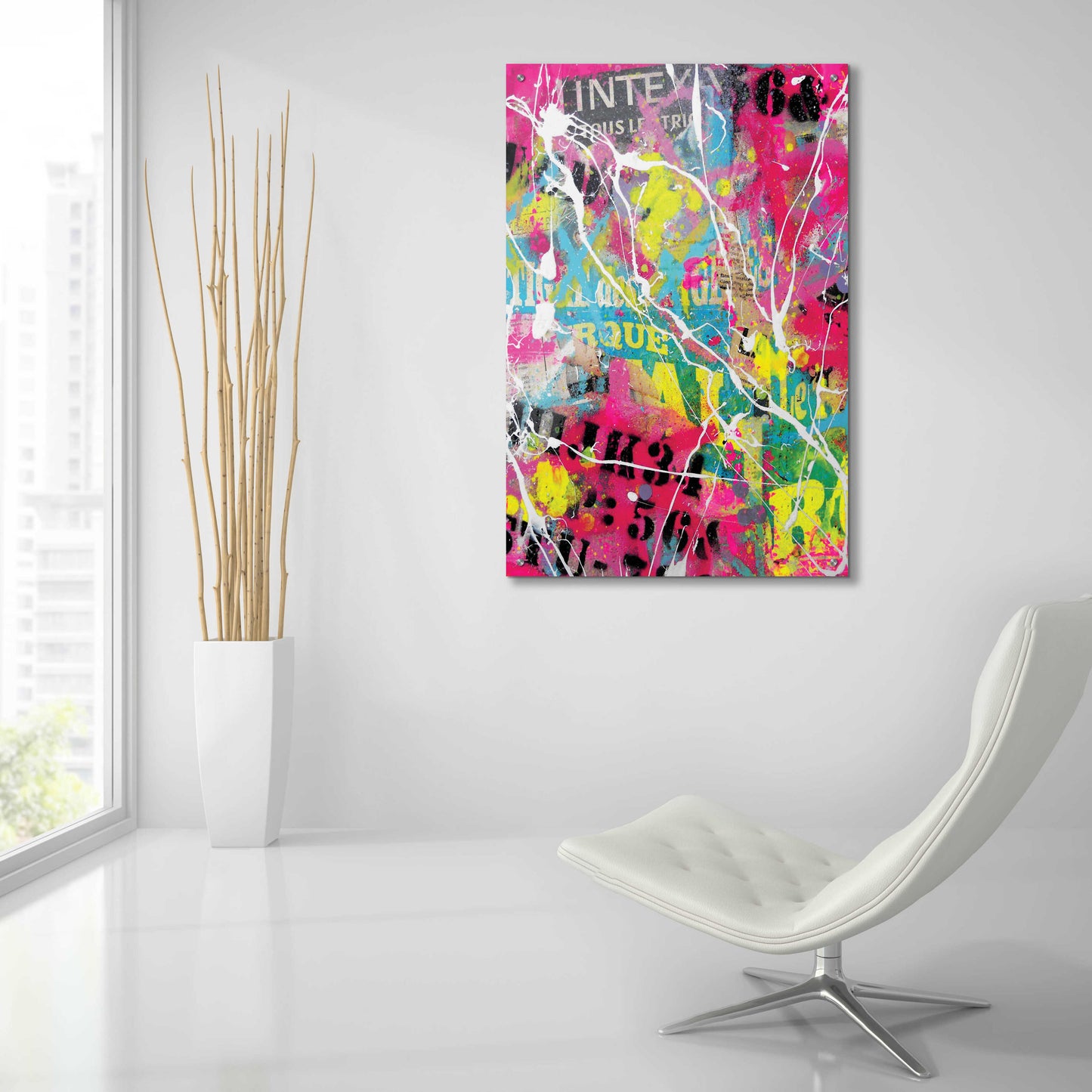 Epic Art 'Words as Brushstrokes' by David Drioton, Acrylic Glass Wall Art,24x36