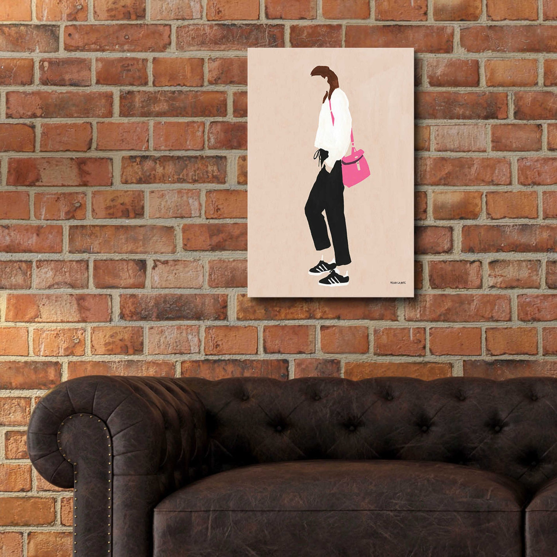 Epic Art 'Hot Pink Handbag' by Megan Galante, Acrylic Glass Wall Art,16x24