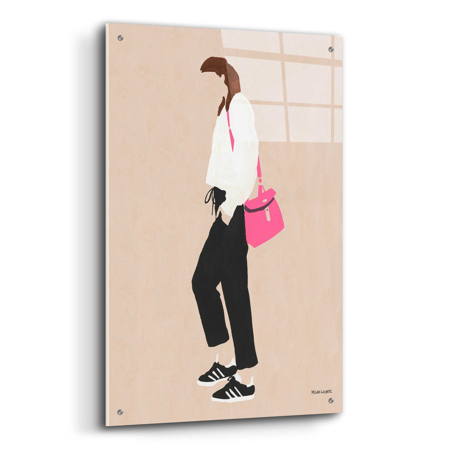 Epic Art 'Hot Pink Handbag' by Megan Galante, Acrylic Glass Wall Art,24x36