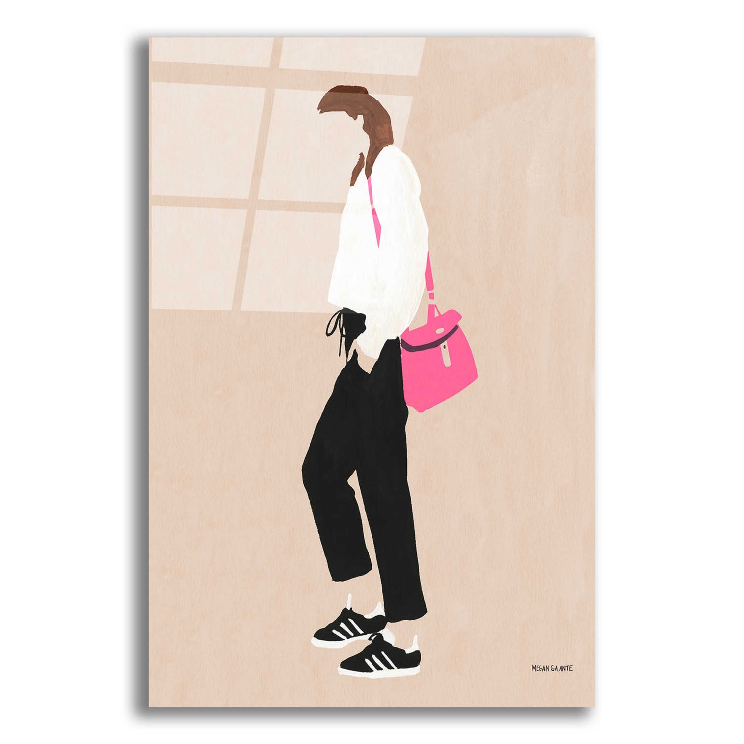 Epic Art 'Hot Pink Handbag' by Megan Galante, Acrylic Glass Wall Art