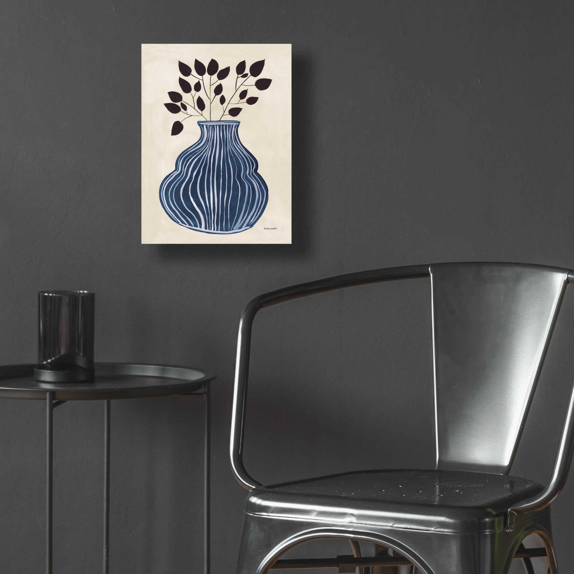 Epic Art 'Lapis Vase' by Megan Galante, Acrylic Glass Wall Art,12x16