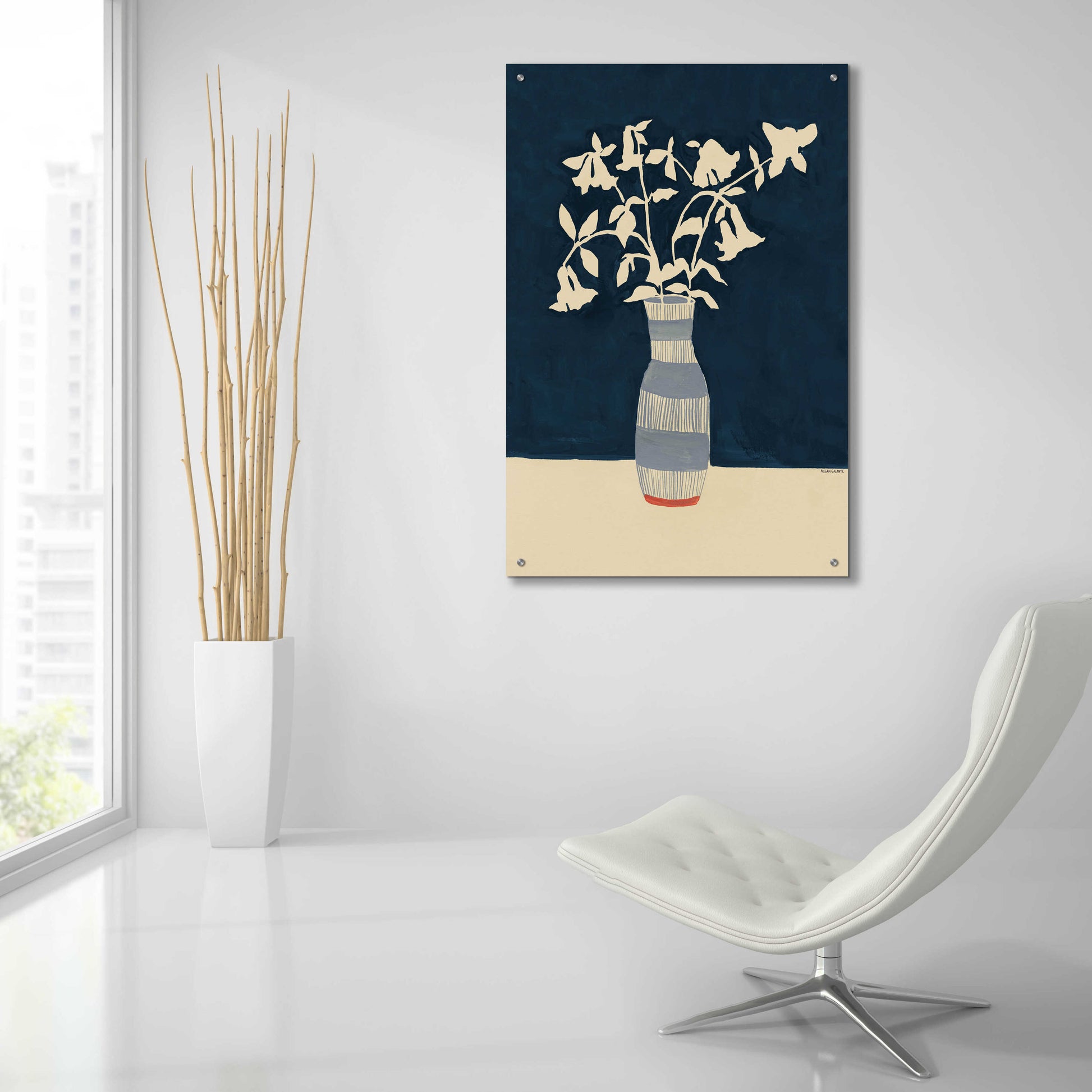 Epic Art 'Limoges Vase' by Megan Galante, Acrylic Glass Wall Art,24x36