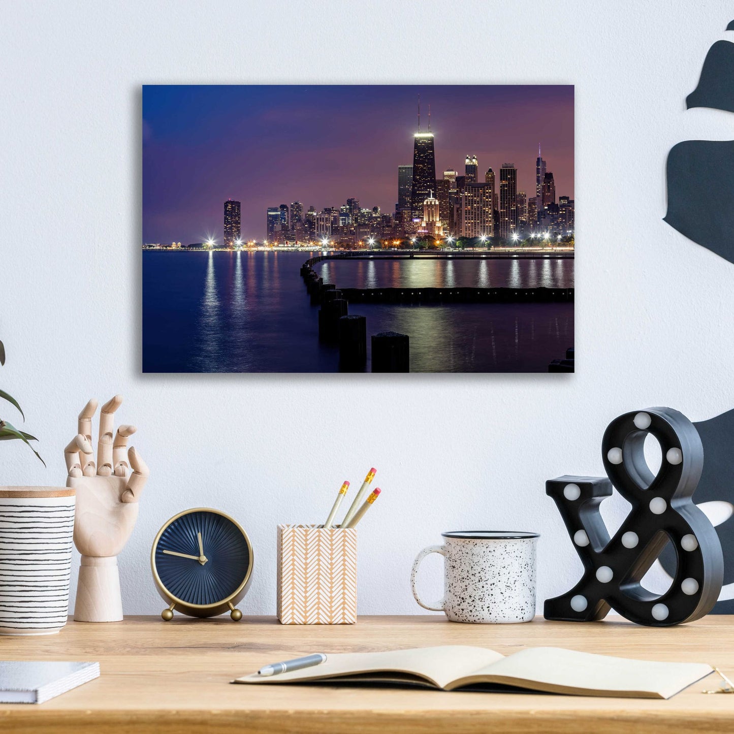 Epic Art 'Chicago - North Beach' by Epic Portfolio, Acrylic Glass Wall Art,16x12