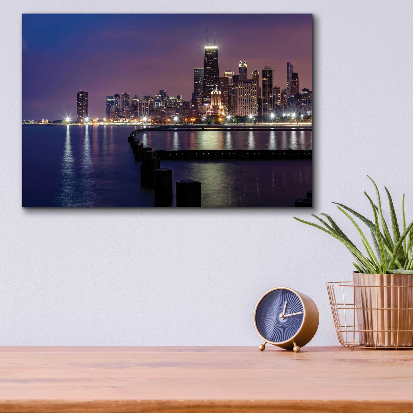 Epic Art 'Chicago - North Beach' by Epic Portfolio, Acrylic Glass Wall Art,16x12