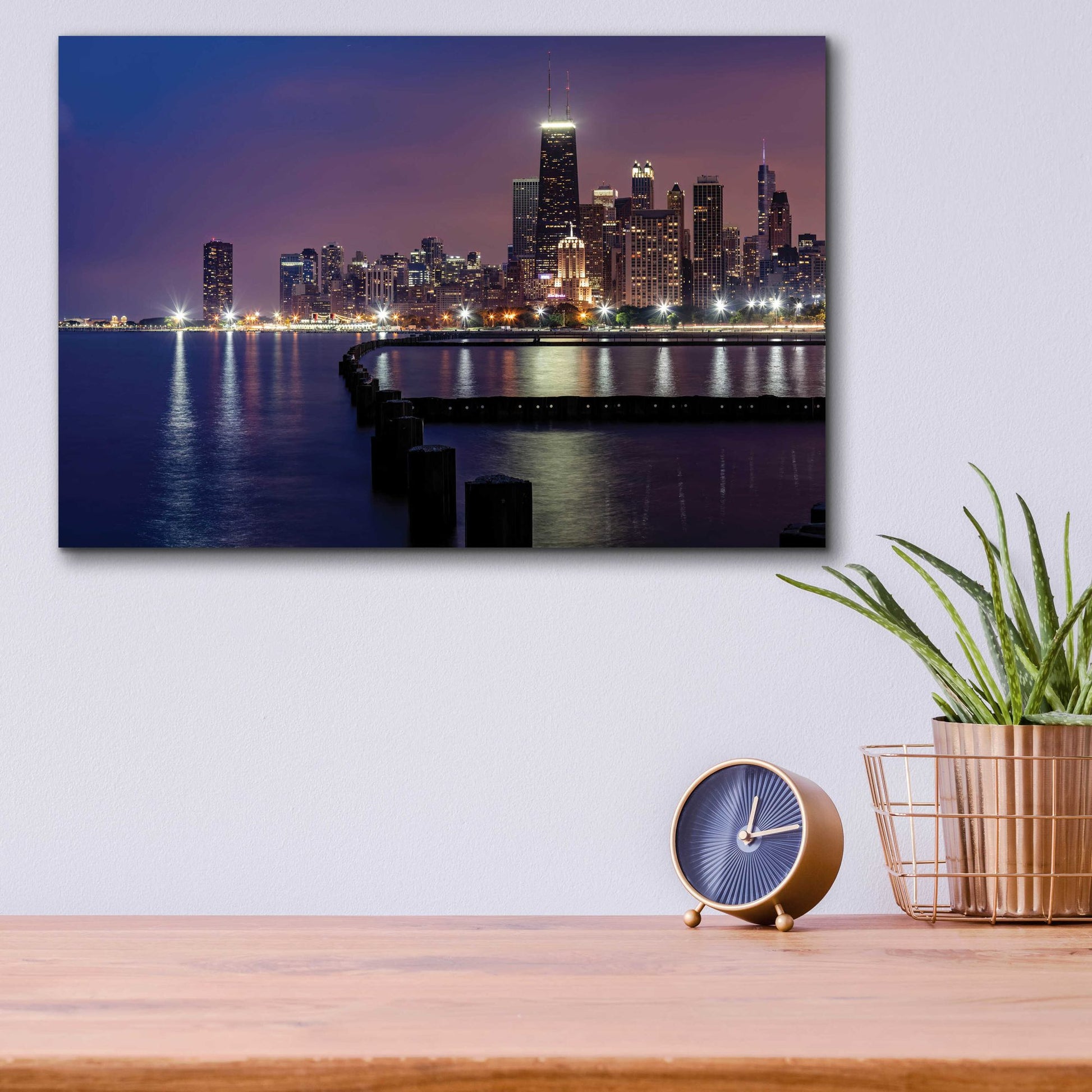 Epic Art 'Chicago - North Beach' by Epic Portfolio, Acrylic Glass Wall Art,16x12