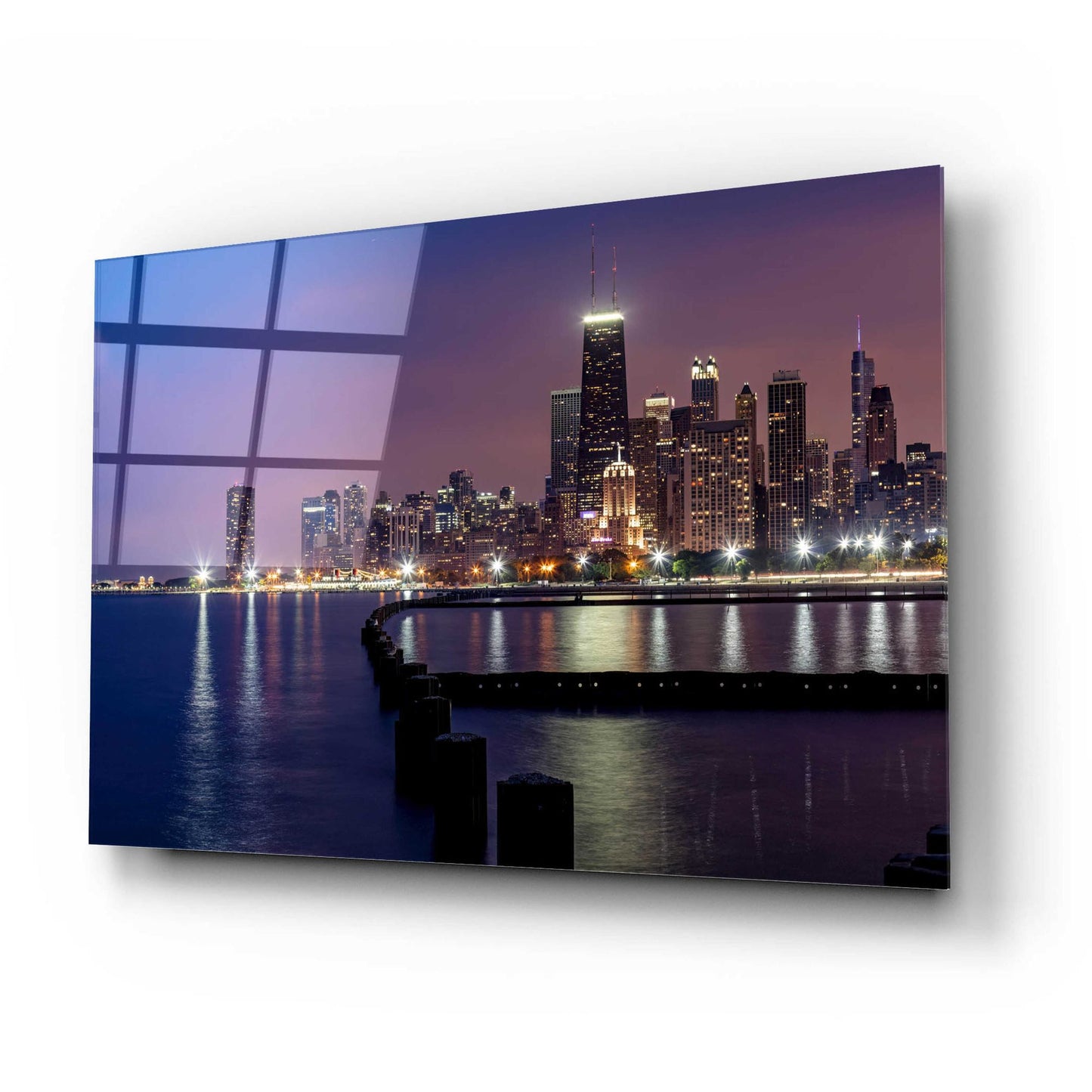 Epic Art 'Chicago - North Beach' by Epic Portfolio, Acrylic Glass Wall Art,24x16