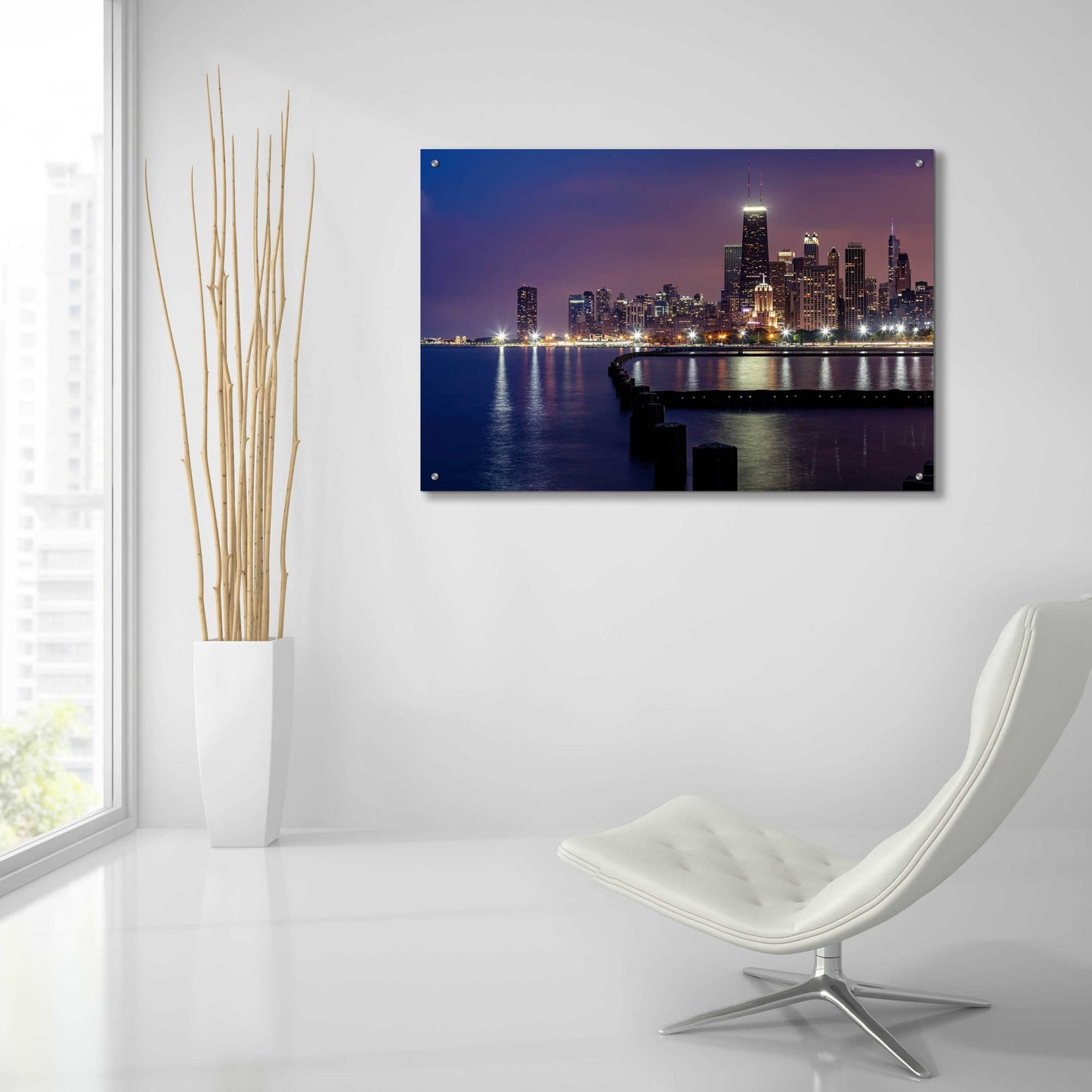 Epic Art 'Chicago - North Beach' by Epic Portfolio, Acrylic Glass Wall Art,36x24