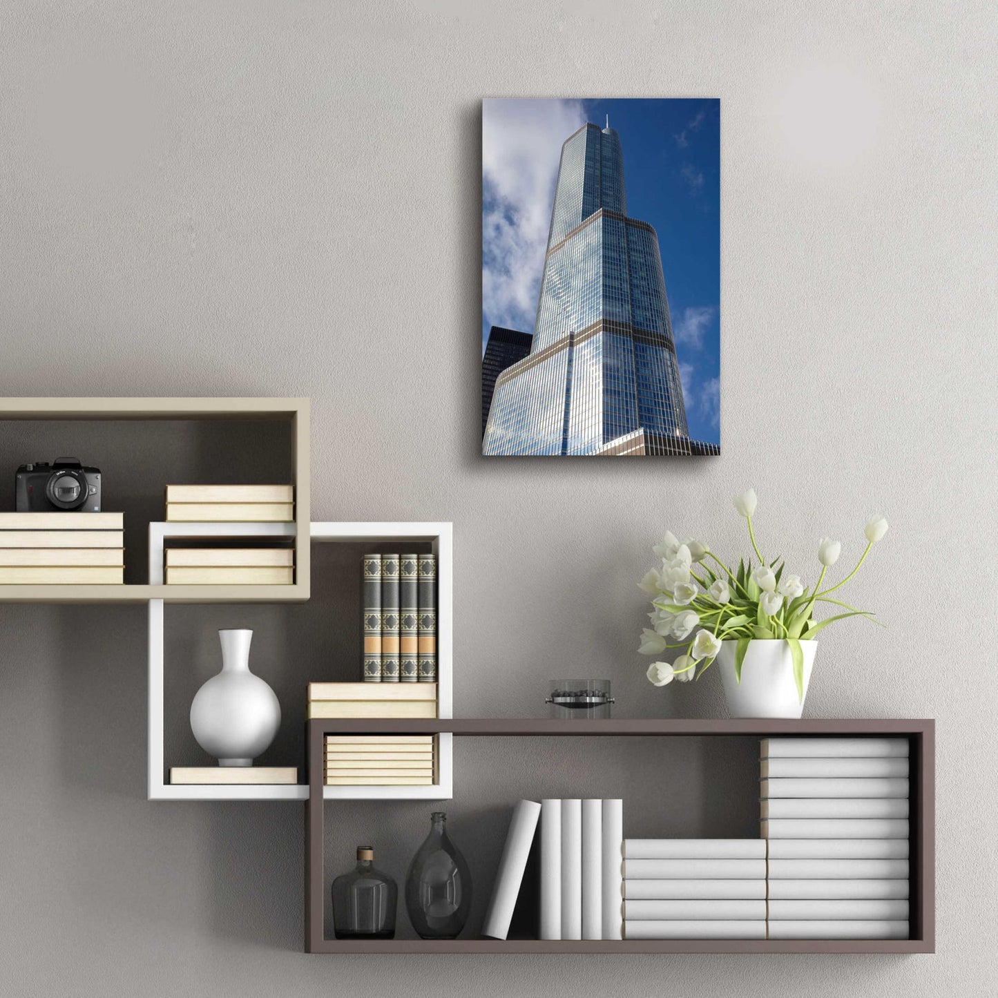 Epic Art 'Architectural Chicago' by Epic Portfolio, Acrylic Glass Wall Art,16x24