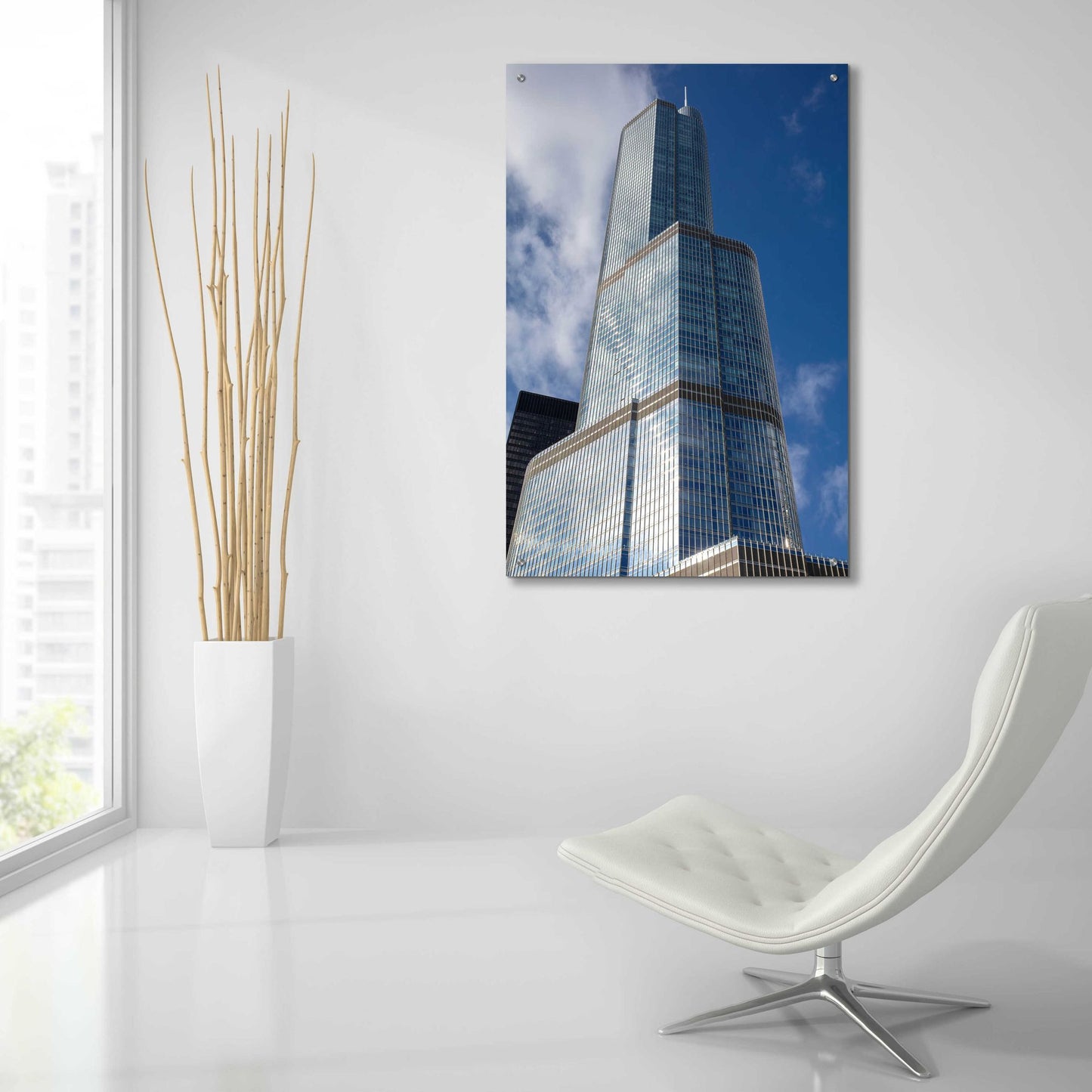 Epic Art 'Architectural Chicago' by Epic Portfolio, Acrylic Glass Wall Art,24x36