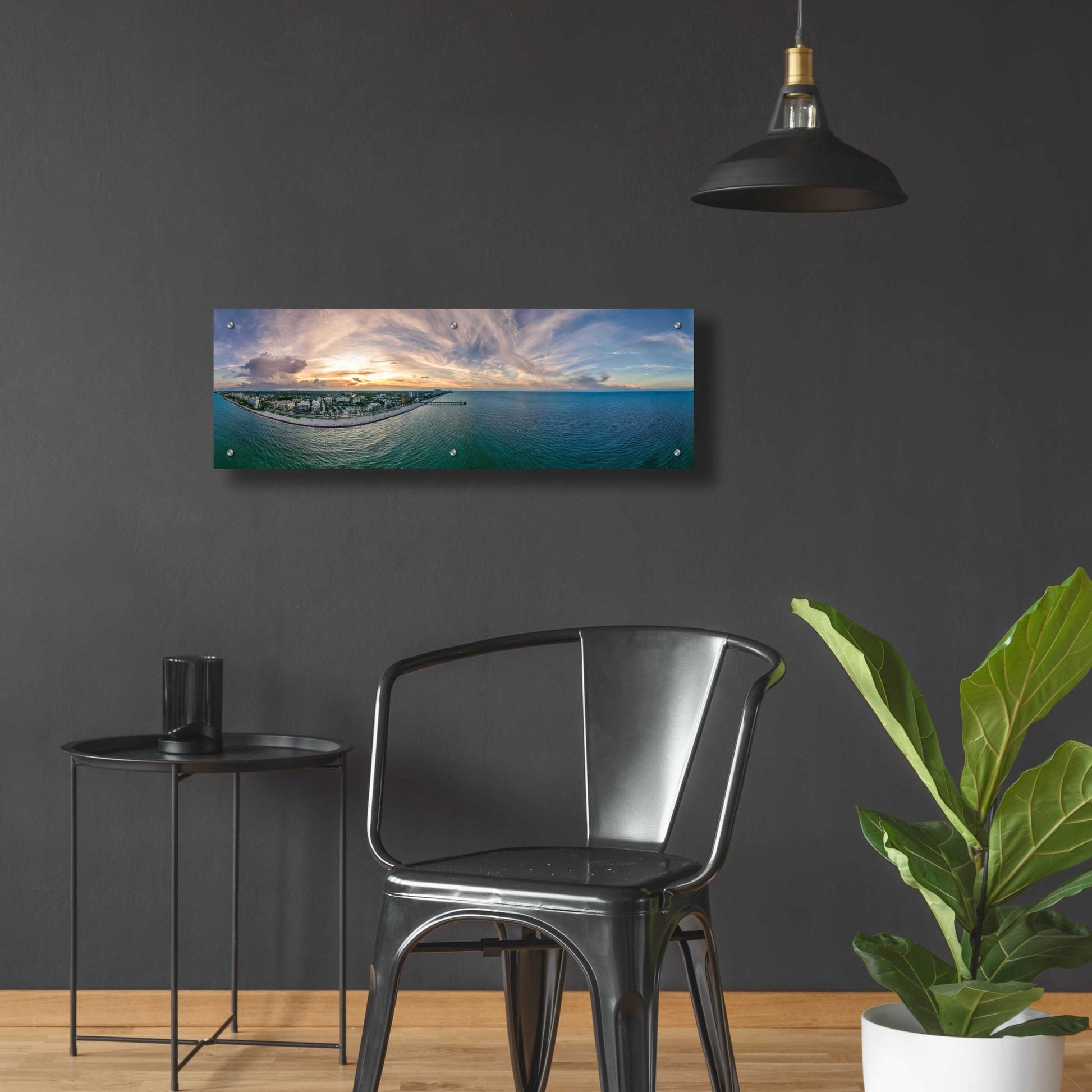 Epic Art 'Deerfield Beach, Florida' by Epic Portfolio, Acrylic Glass Wall Art,36x12