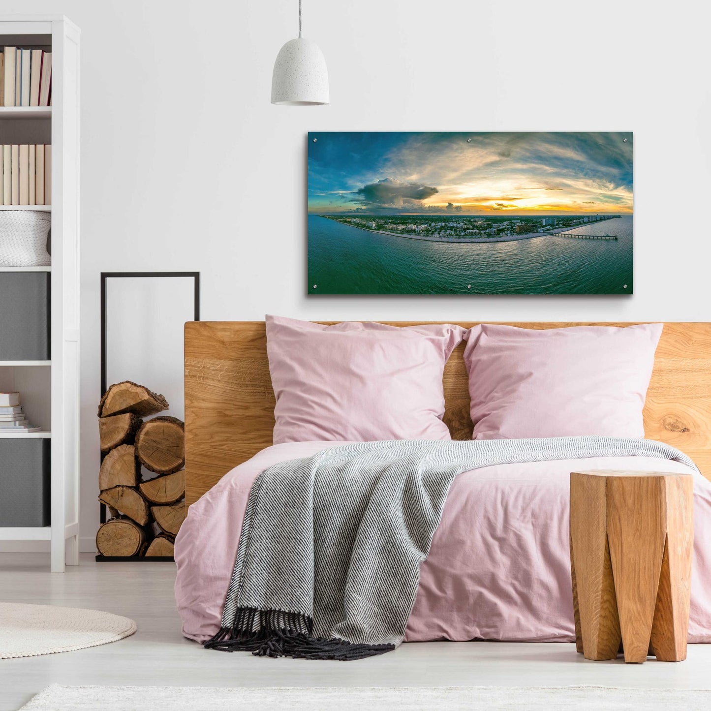 Epic Art 'Florida - Deerfield Beach 1' by Epic Portfolio, Acrylic Glass Wall Art,48x24