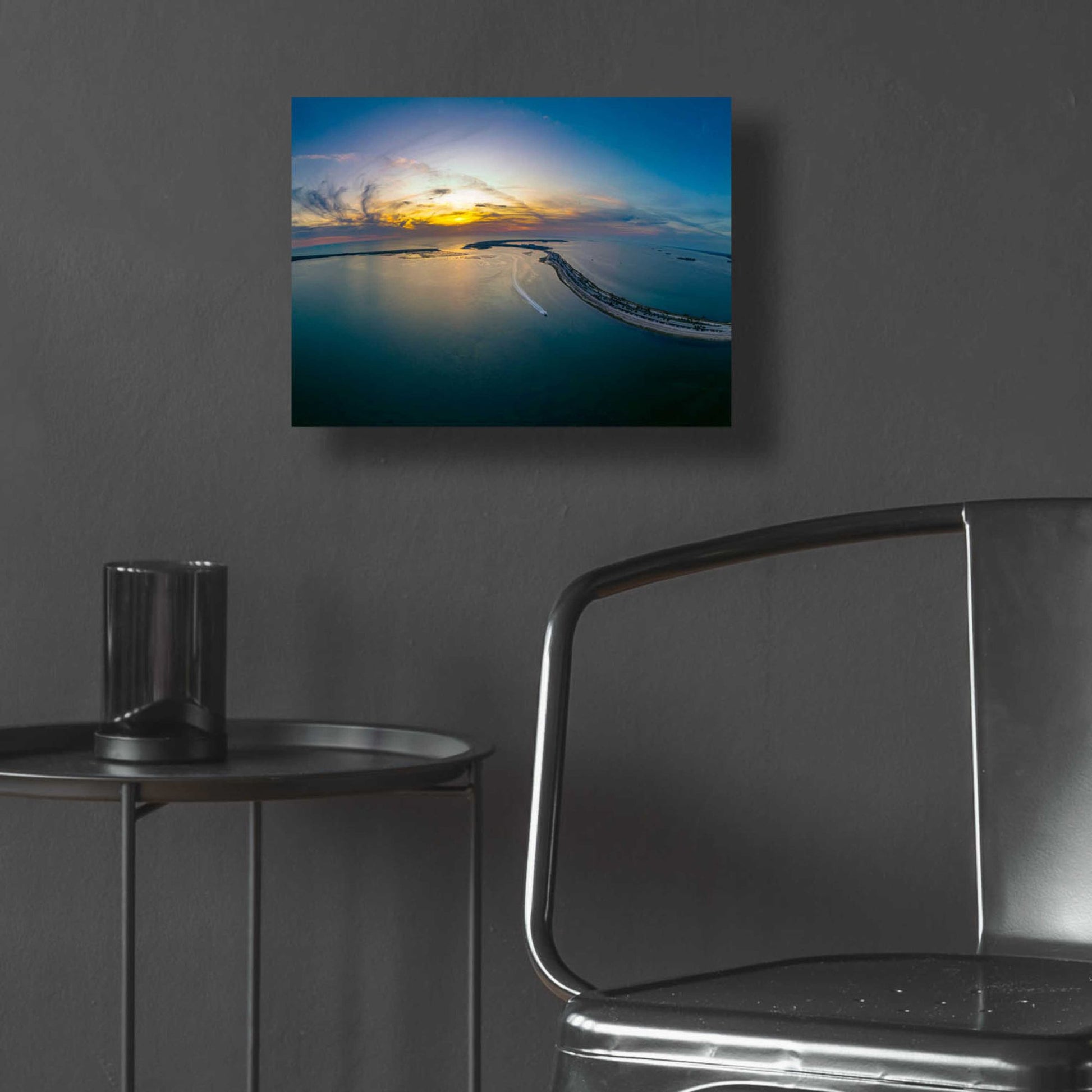 Epic Art 'Florida - Dunedin Caseway Sunset' by Epic Portfolio, Acrylic Glass Wall Art,16x12