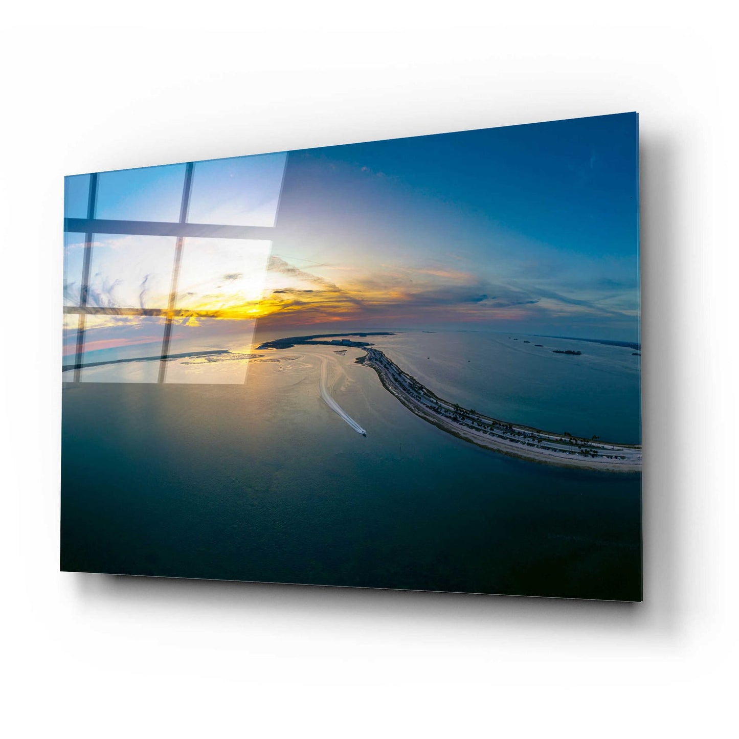 Epic Art 'Florida - Dunedin Caseway Sunset' by Epic Portfolio, Acrylic Glass Wall Art,24x16