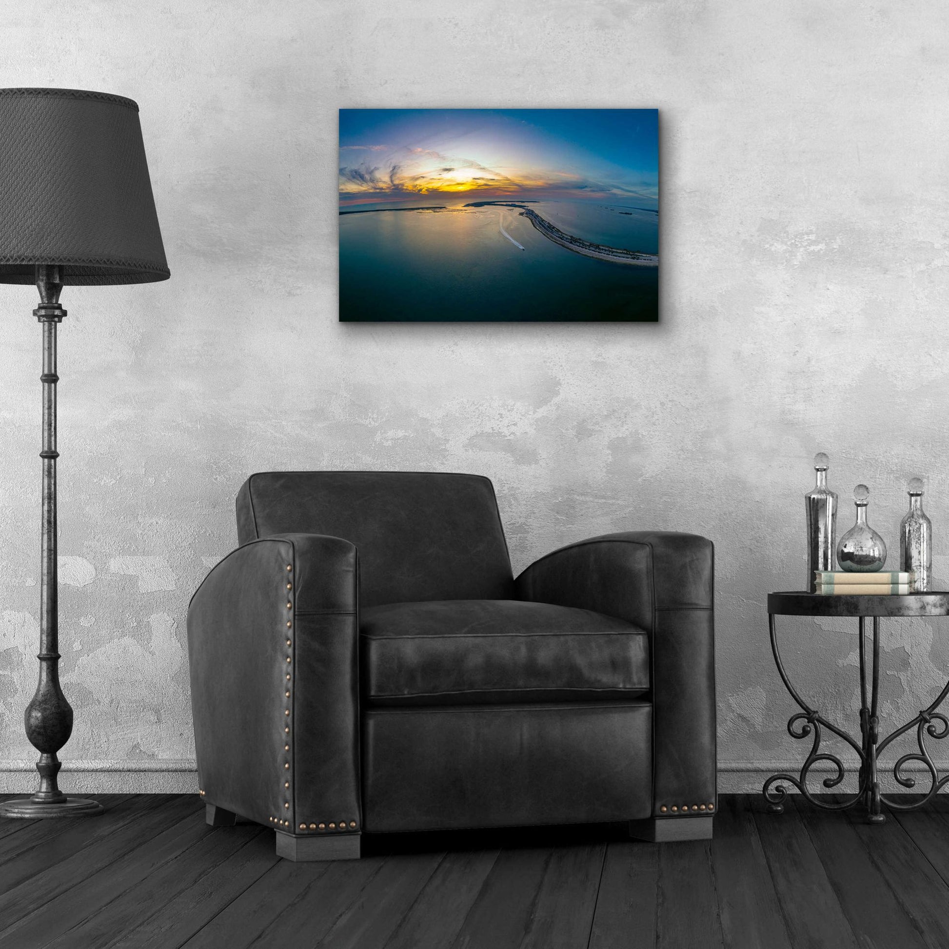 Epic Art 'Florida - Dunedin Caseway Sunset' by Epic Portfolio, Acrylic Glass Wall Art,24x16