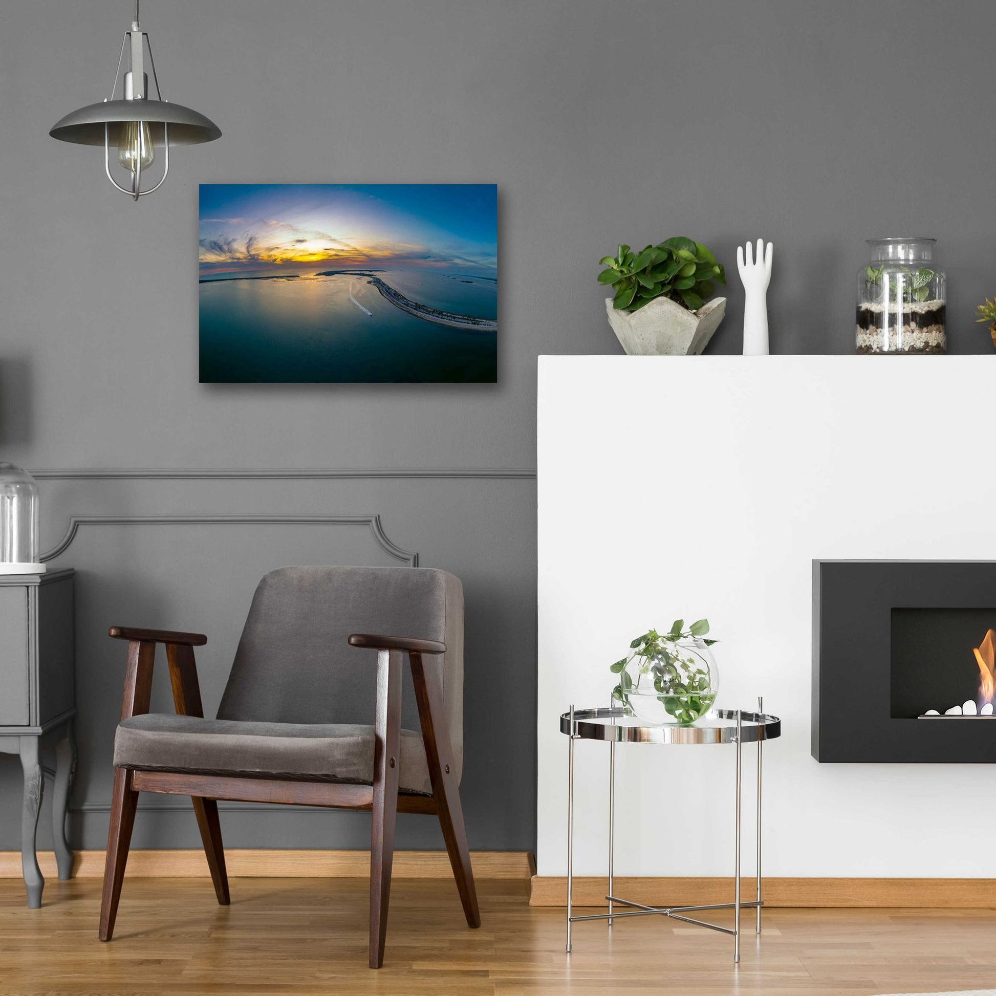 Epic Art 'Florida - Dunedin Caseway Sunset' by Epic Portfolio, Acrylic Glass Wall Art,24x16