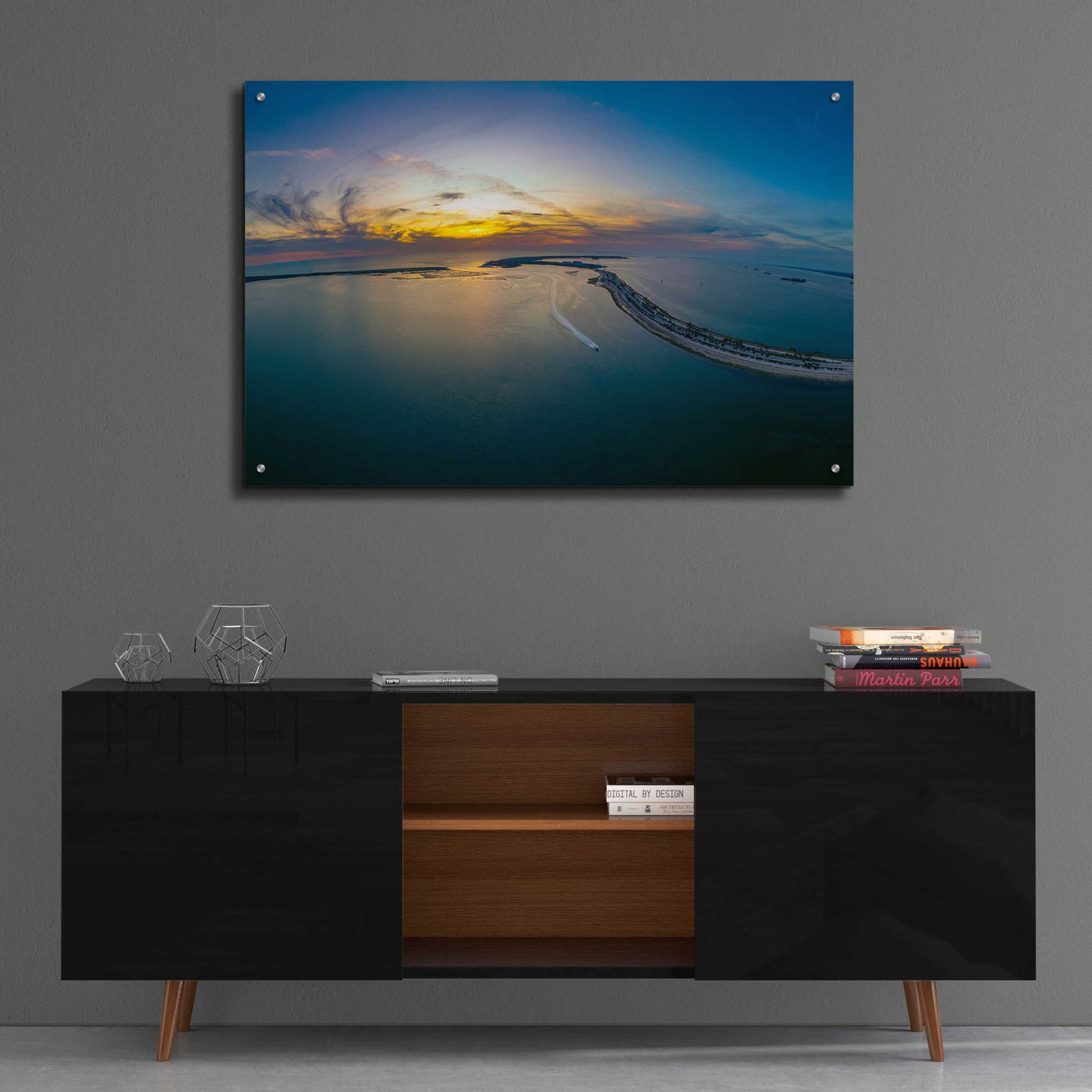 Epic Art 'Florida - Dunedin Caseway Sunset' by Epic Portfolio, Acrylic Glass Wall Art,36x24