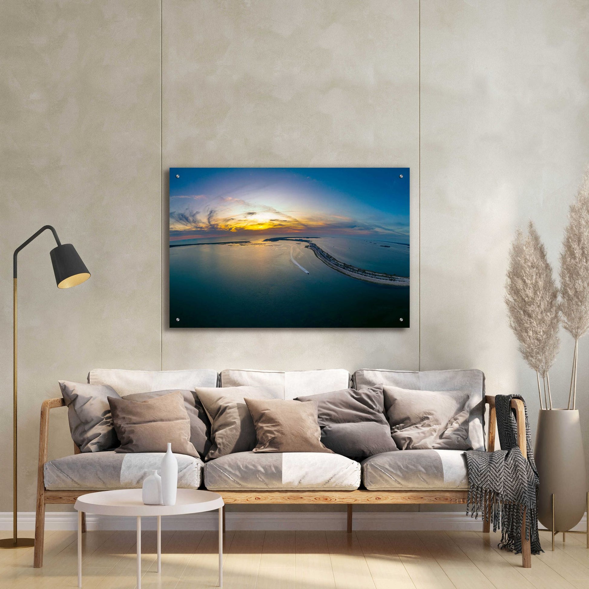 Epic Art 'Florida - Dunedin Caseway Sunset' by Epic Portfolio, Acrylic Glass Wall Art,36x24