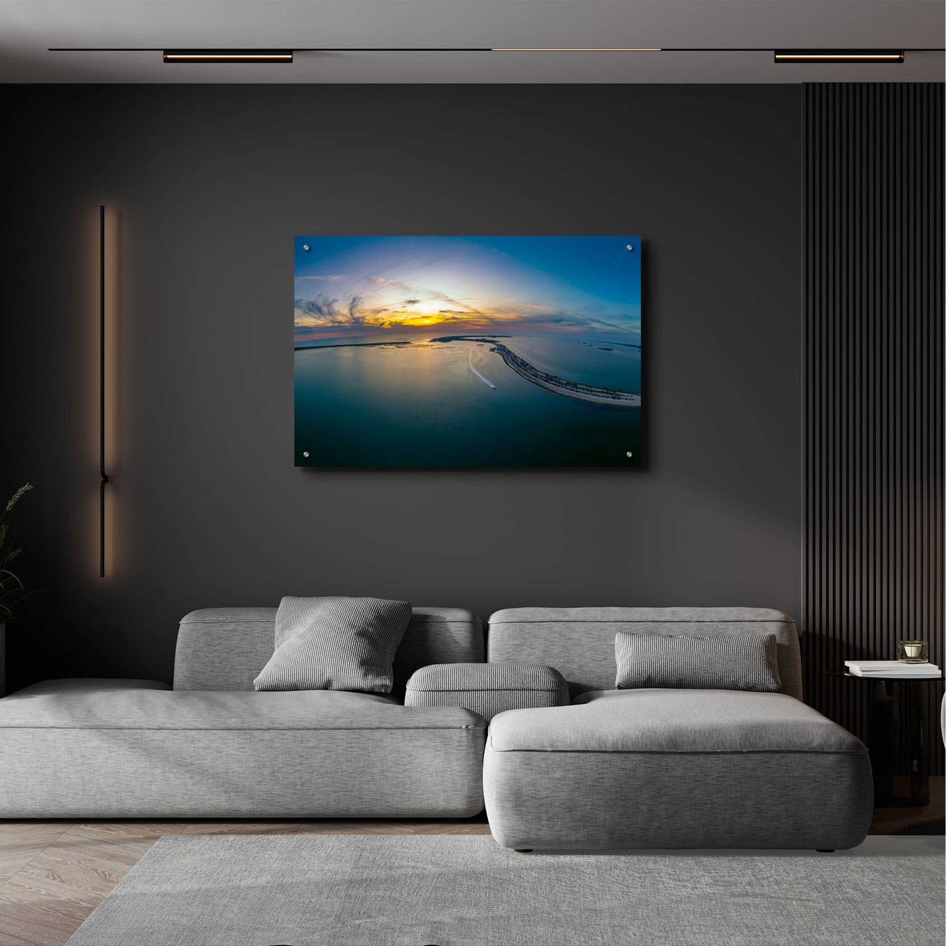 Epic Art 'Florida - Dunedin Caseway Sunset' by Epic Portfolio, Acrylic Glass Wall Art,36x24