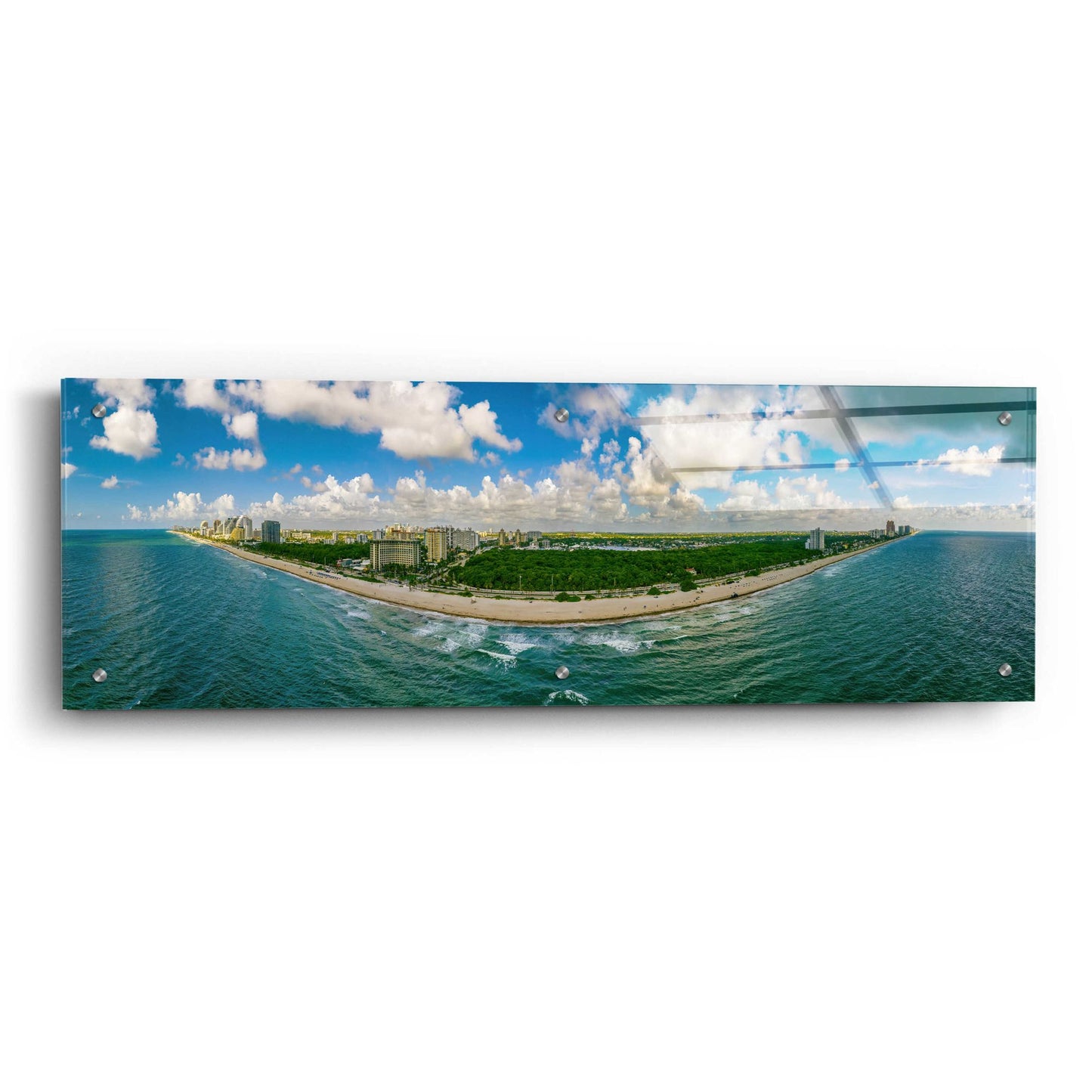 Epic Art 'Beautiful Fort Lauderdale, Florida' by Epic Portfolio, Acrylic Glass Wall Art,36x12