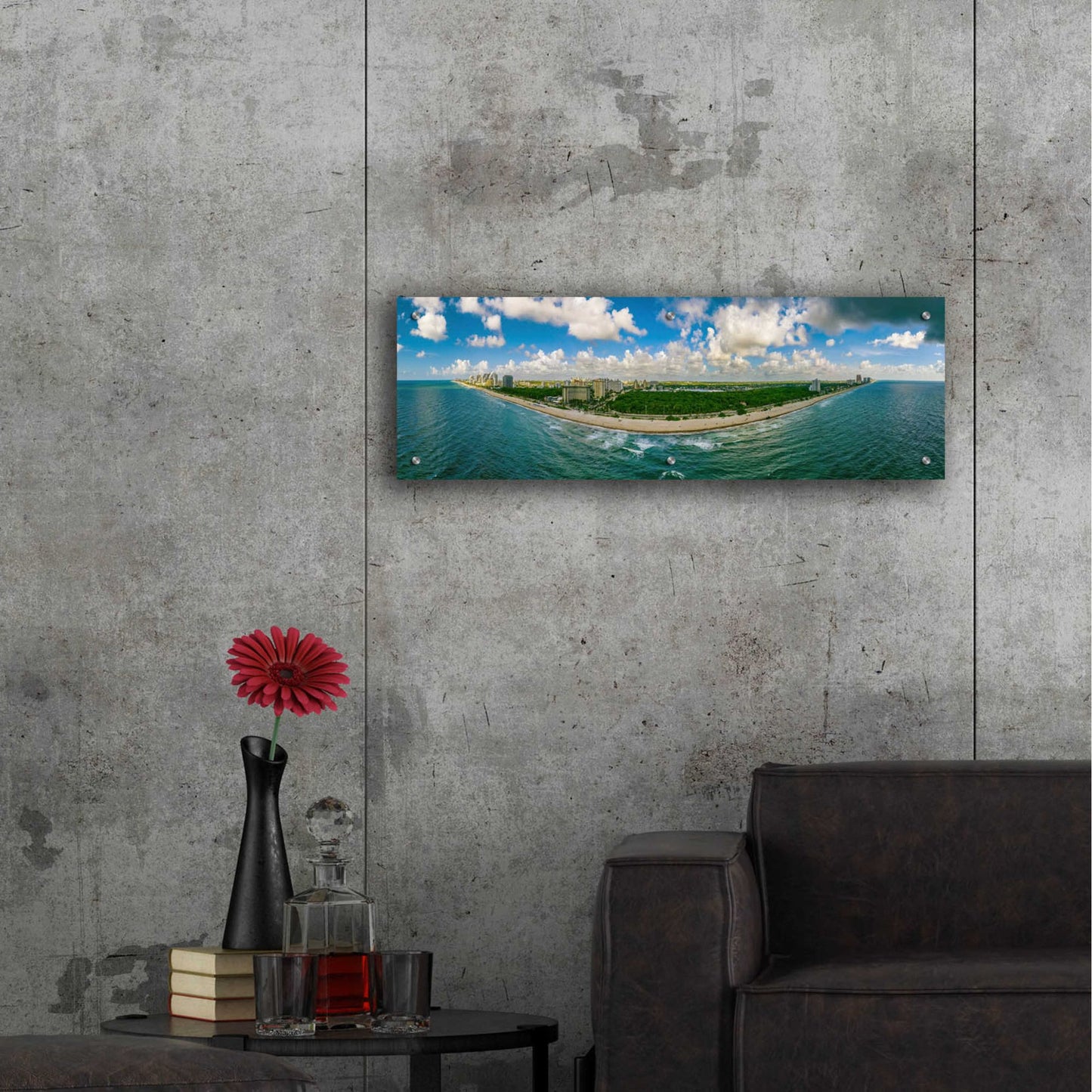 Epic Art 'Beautiful Fort Lauderdale, Florida' by Epic Portfolio, Acrylic Glass Wall Art,36x12