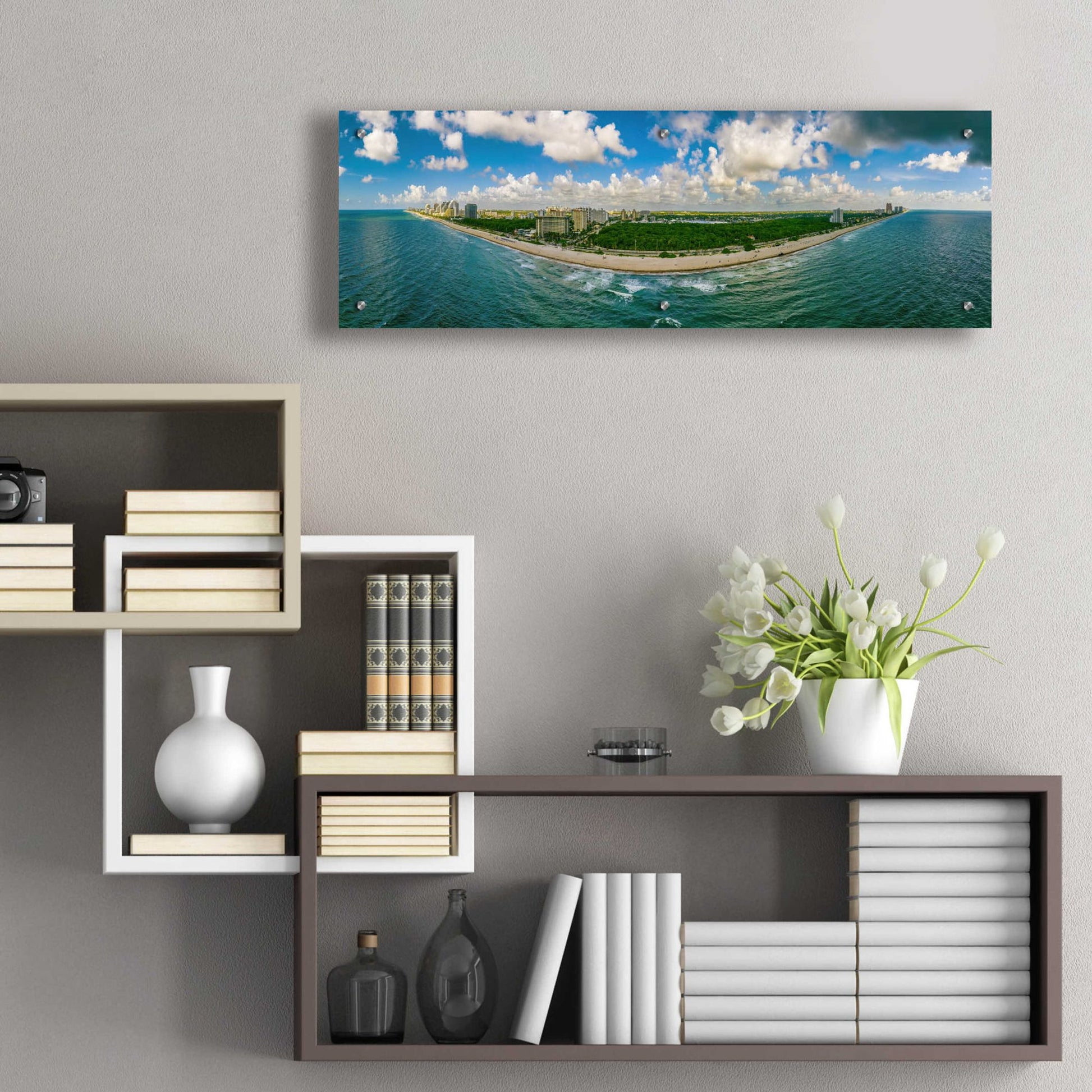 Epic Art 'Beautiful Fort Lauderdale, Florida' by Epic Portfolio, Acrylic Glass Wall Art,36x12