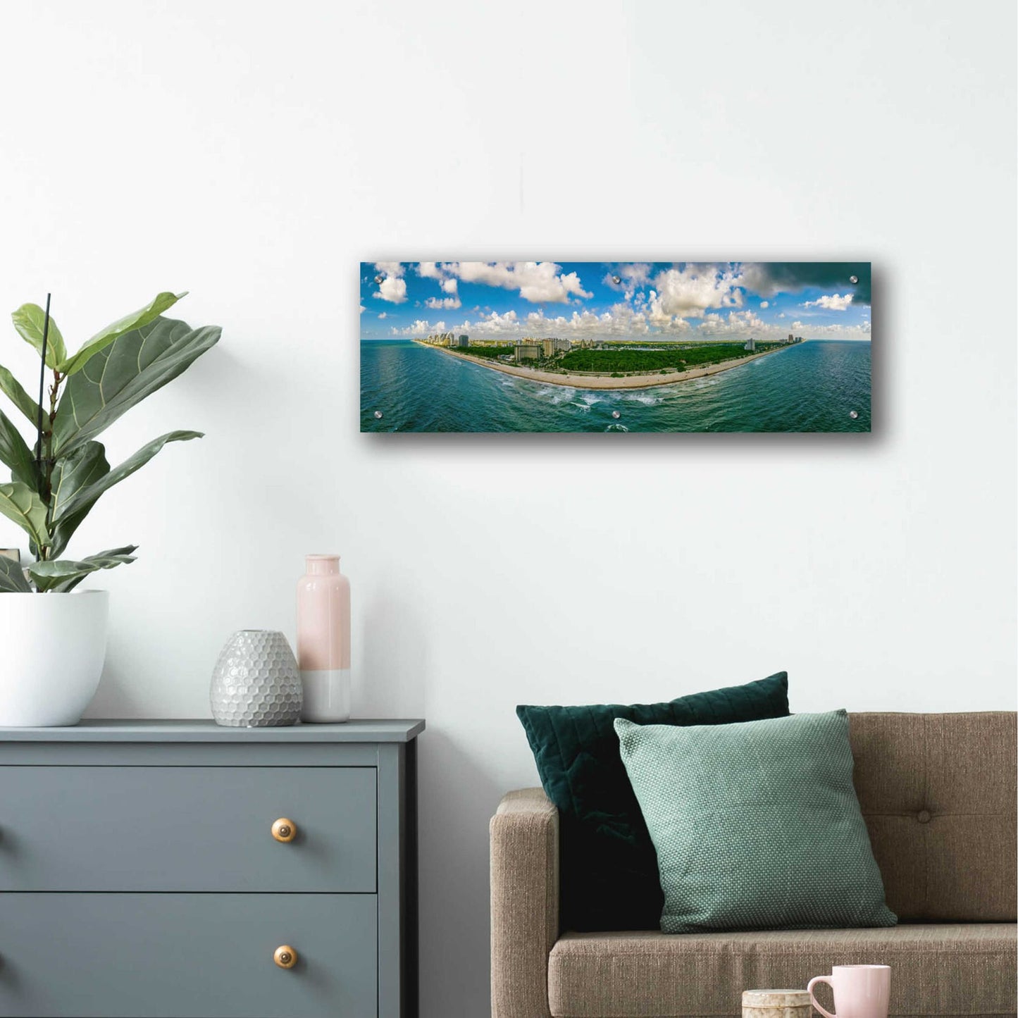 Epic Art 'Beautiful Fort Lauderdale, Florida' by Epic Portfolio, Acrylic Glass Wall Art,36x12