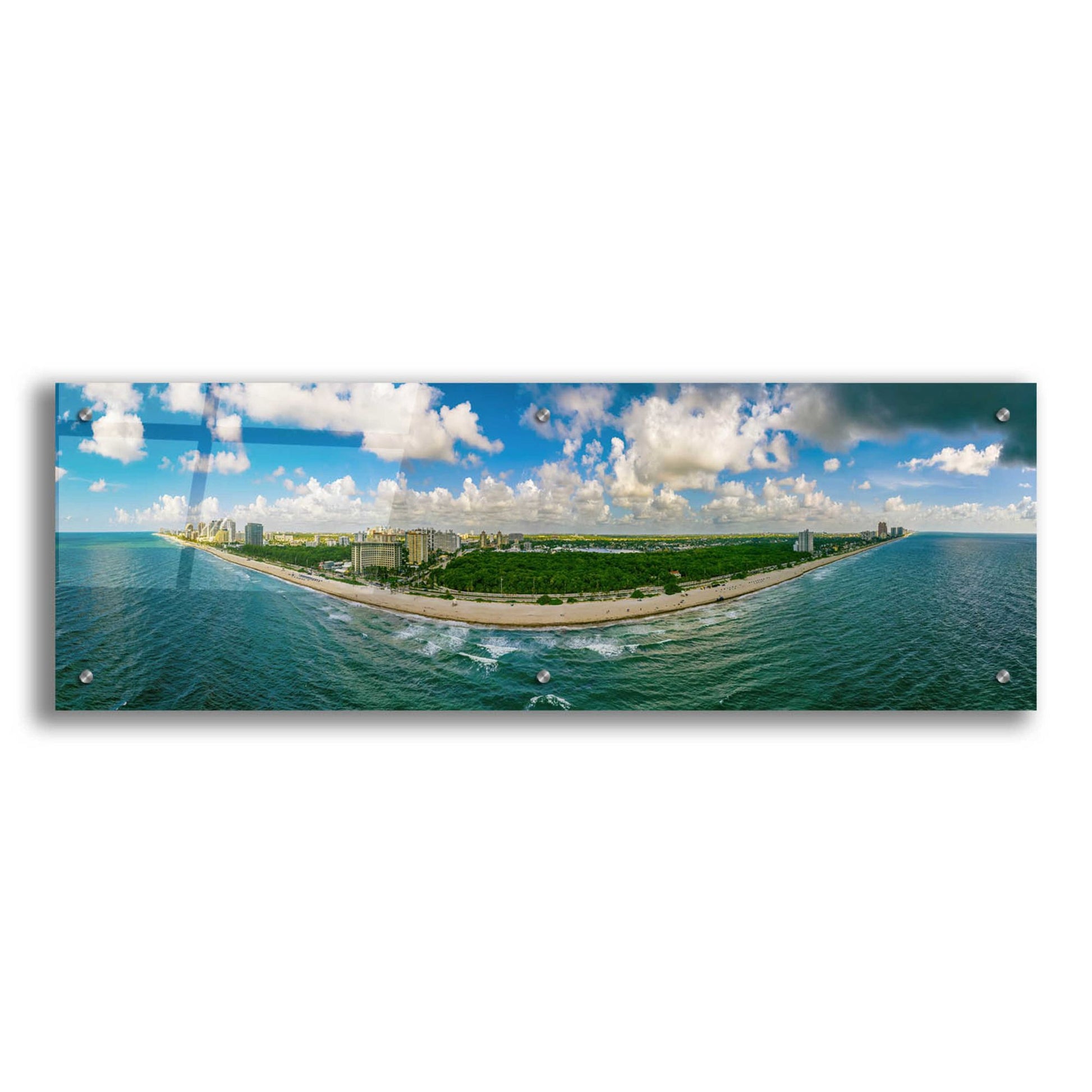 Epic Art 'Beautiful Fort Lauderdale, Florida' by Epic Portfolio, Acrylic Glass Wall Art,36x12