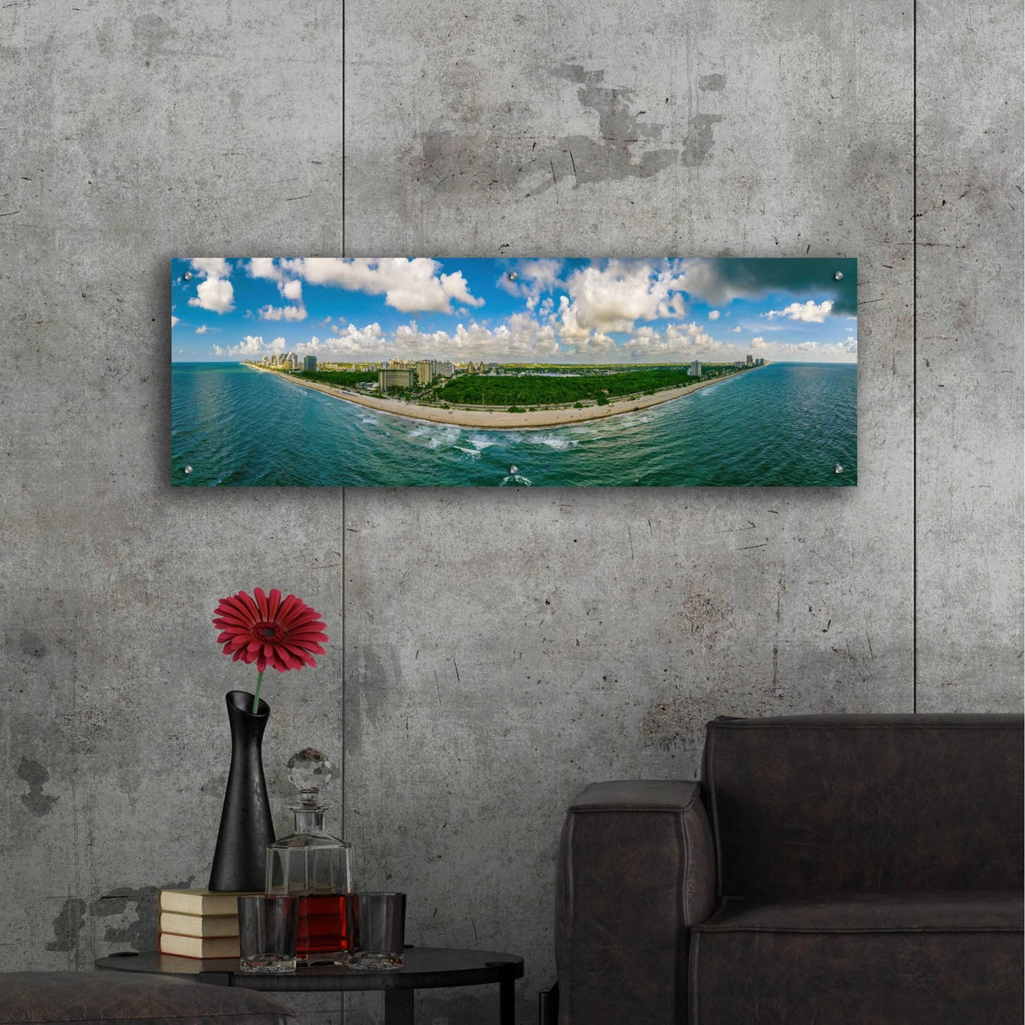 Epic Art 'Beautiful Fort Lauderdale, Florida' by Epic Portfolio, Acrylic Glass Wall Art,48x16