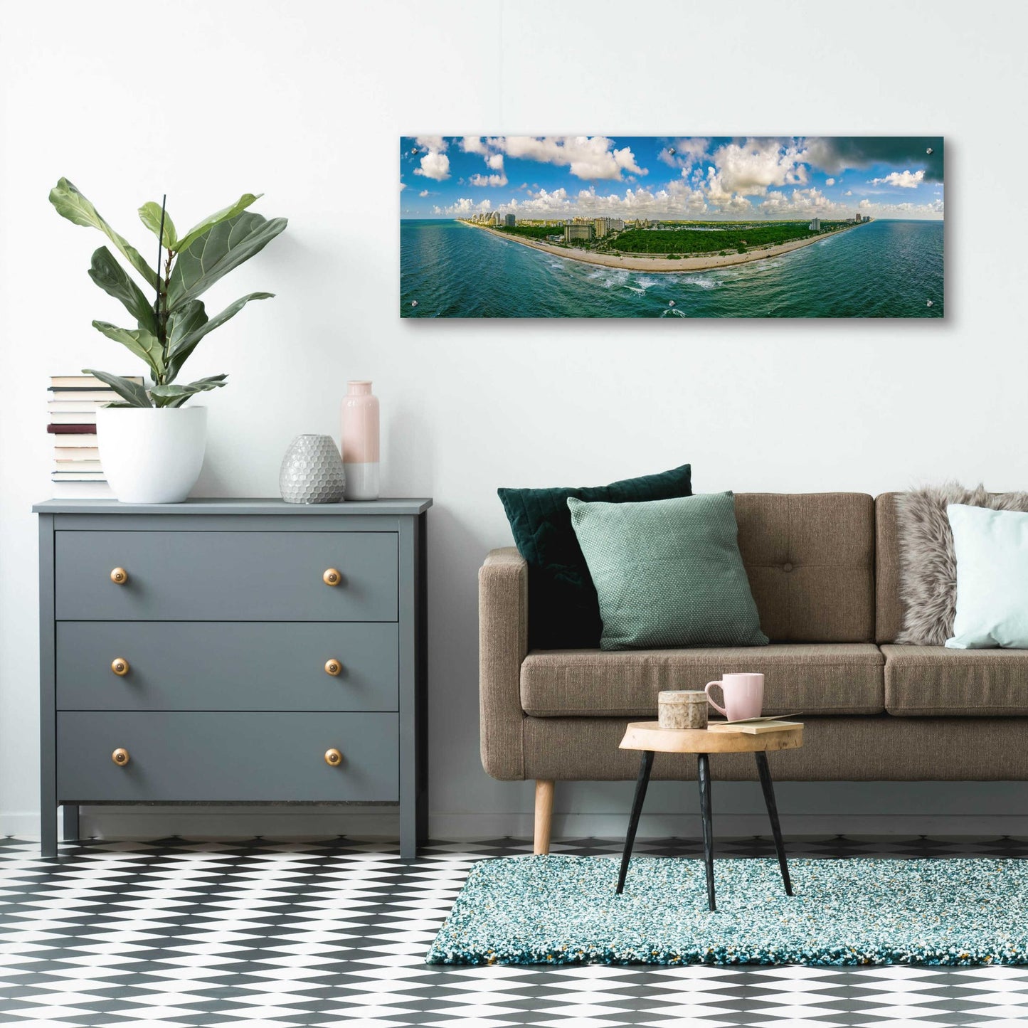 Epic Art 'Beautiful Fort Lauderdale, Florida' by Epic Portfolio, Acrylic Glass Wall Art,48x16