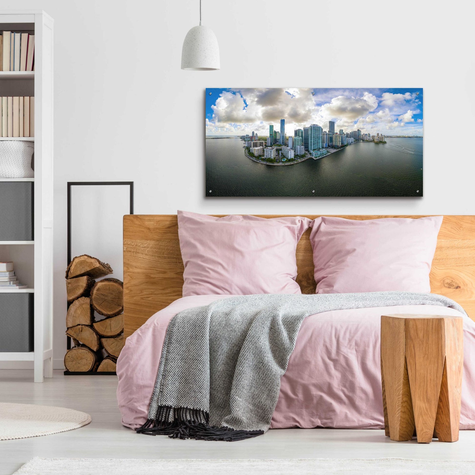 Epic Art 'Miami, Florida' by Epic Portfolio, Acrylic Glass Wall Art,48x24