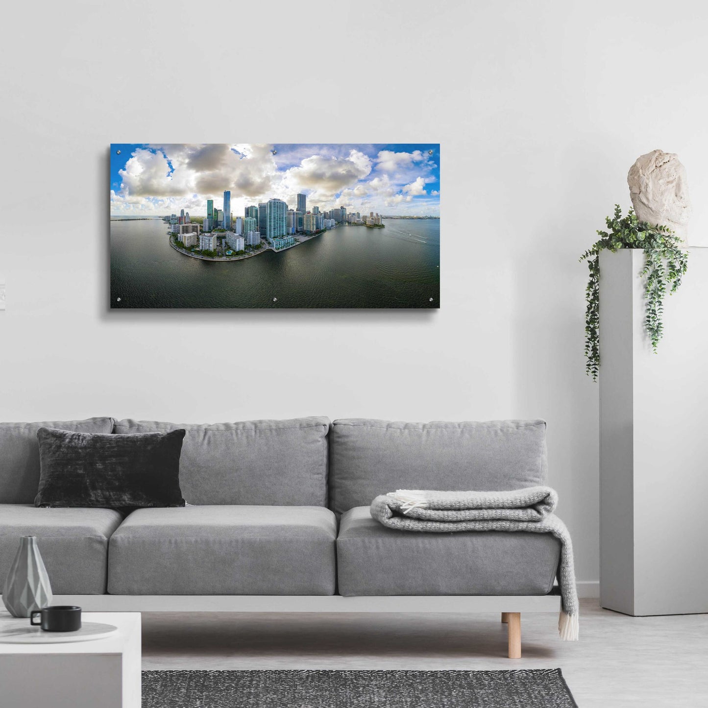 Epic Art 'Miami, Florida' by Epic Portfolio, Acrylic Glass Wall Art,48x24