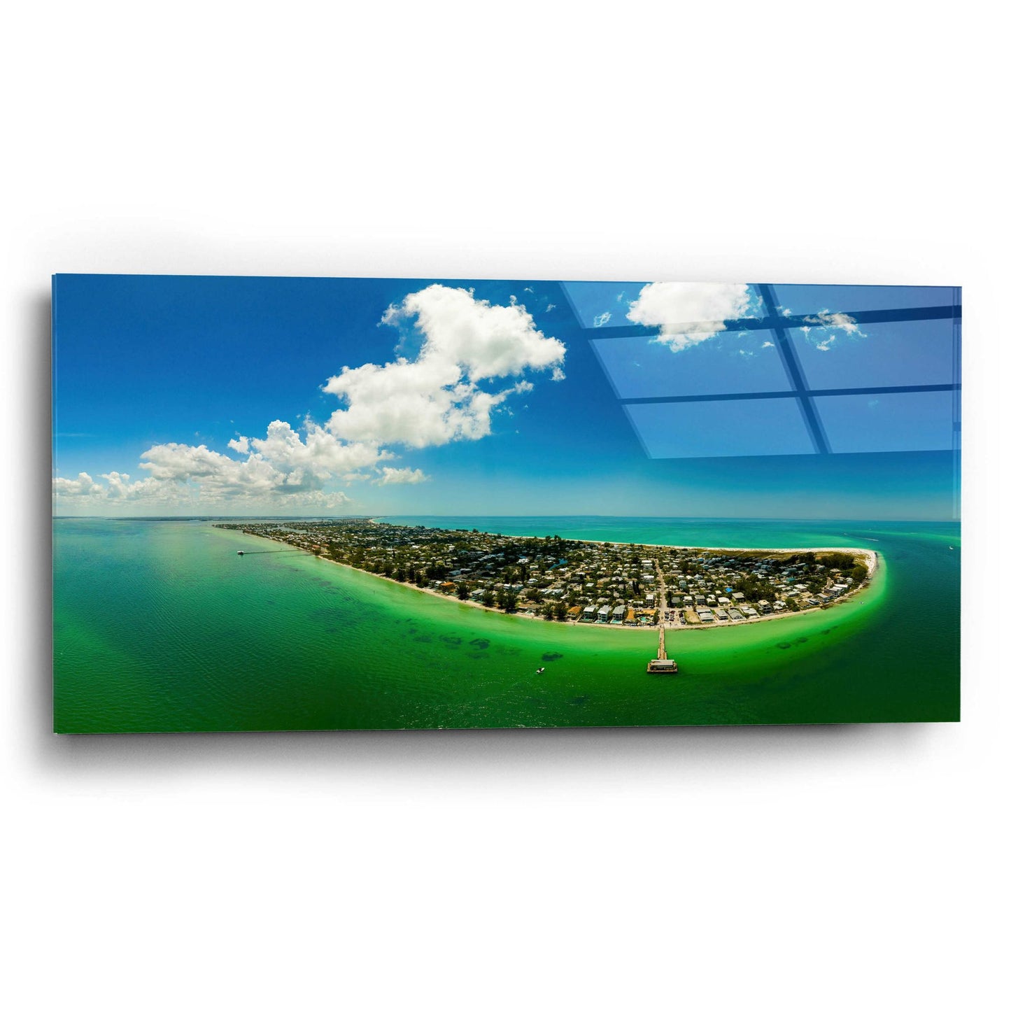 Epic Art 'Emerald Florida' by Epic Portfolio, Acrylic Glass Wall Art,24x12