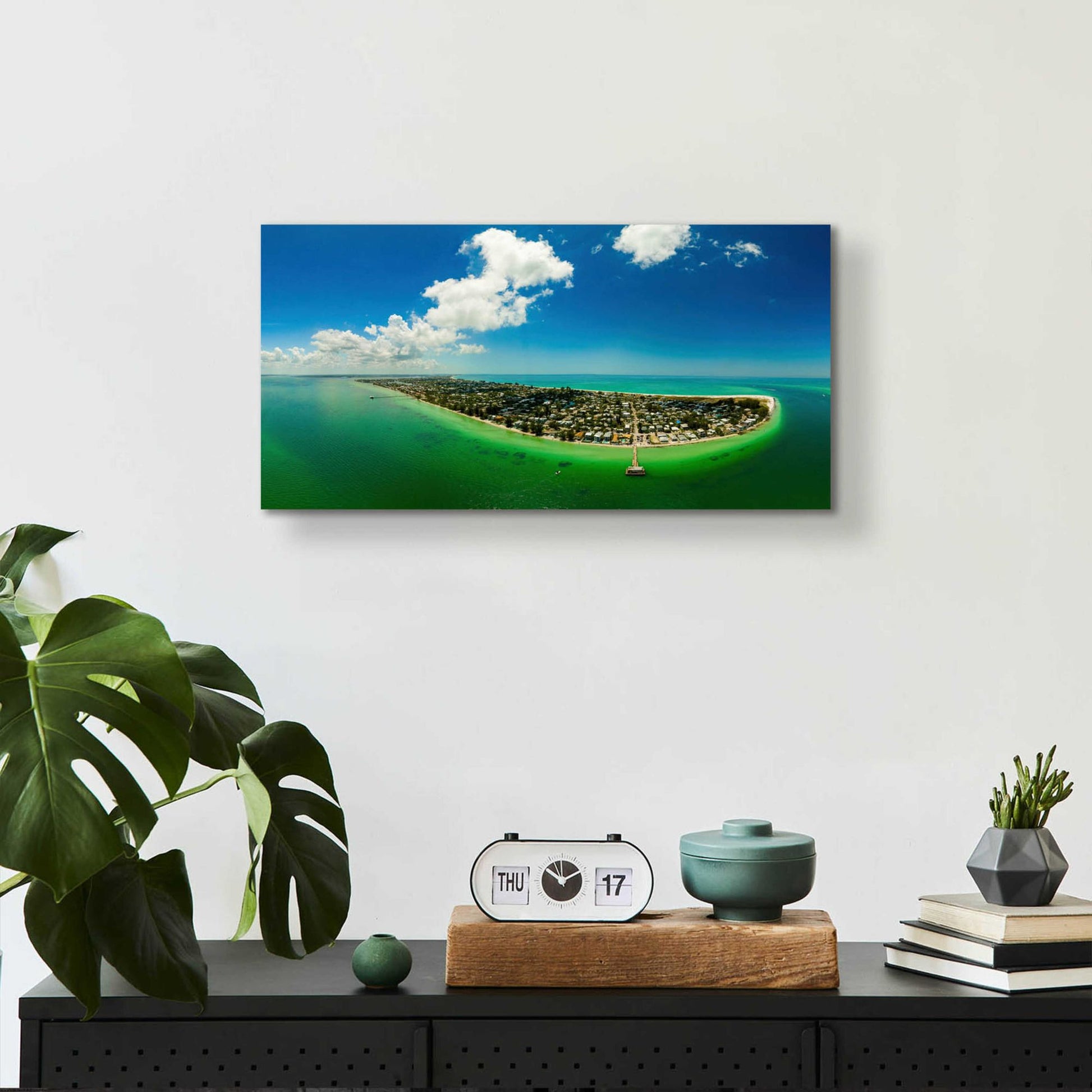 Epic Art 'Emerald Florida' by Epic Portfolio, Acrylic Glass Wall Art,24x12