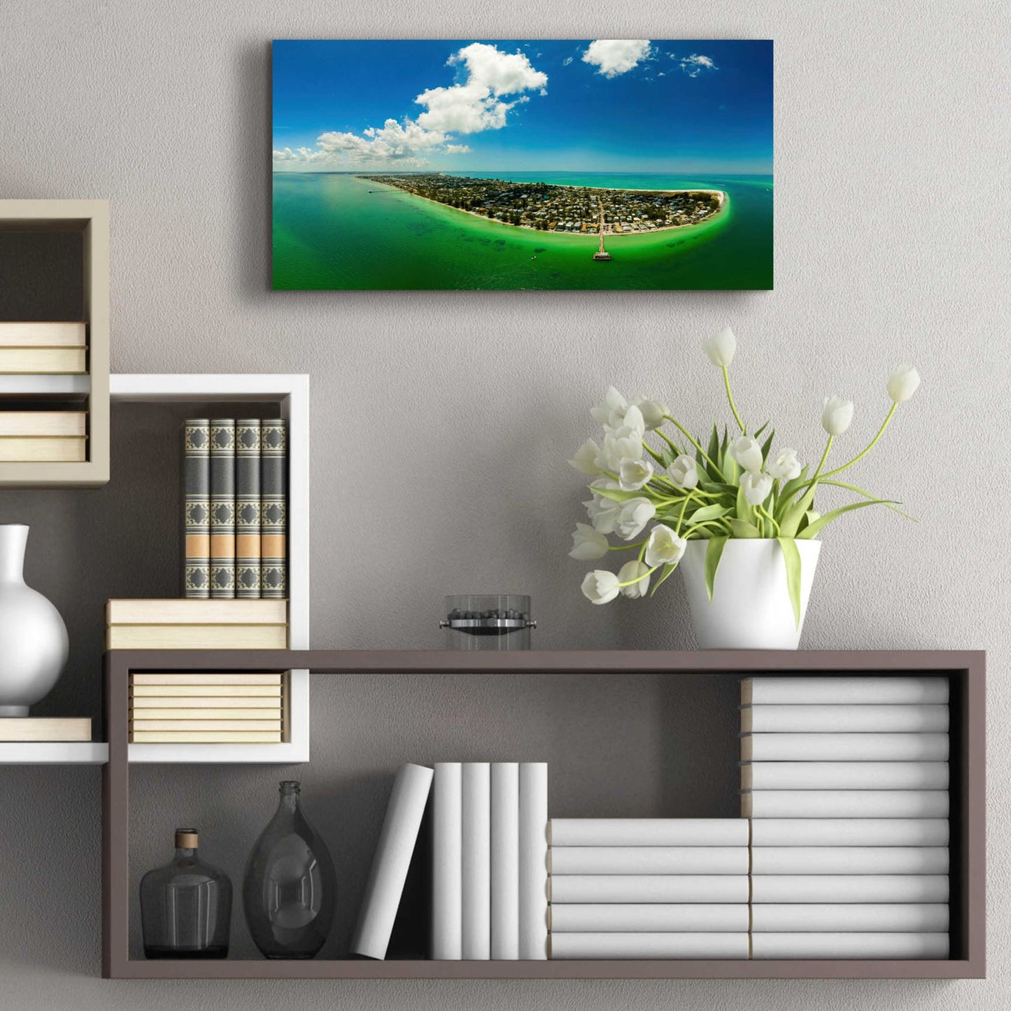 Epic Art 'Emerald Florida' by Epic Portfolio, Acrylic Glass Wall Art,24x12