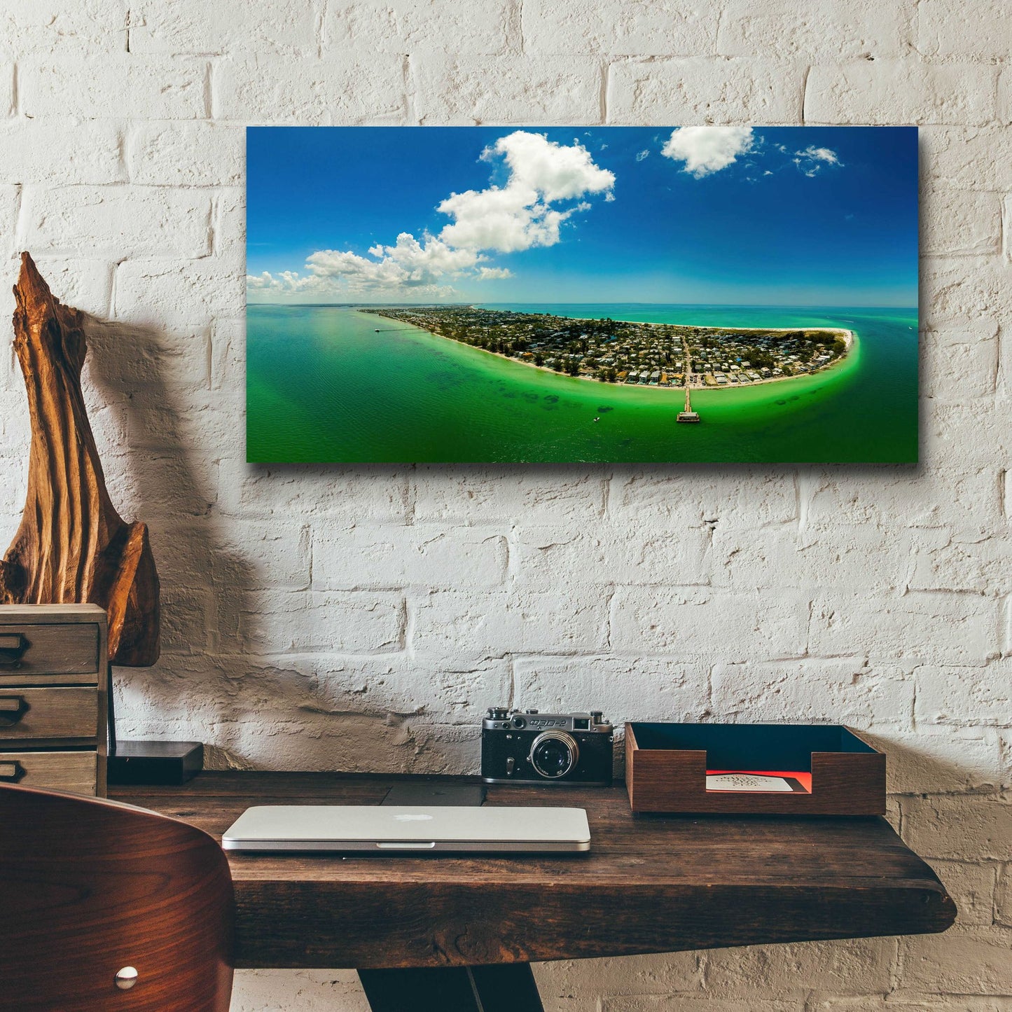 Epic Art 'Emerald Florida' by Epic Portfolio, Acrylic Glass Wall Art,24x12