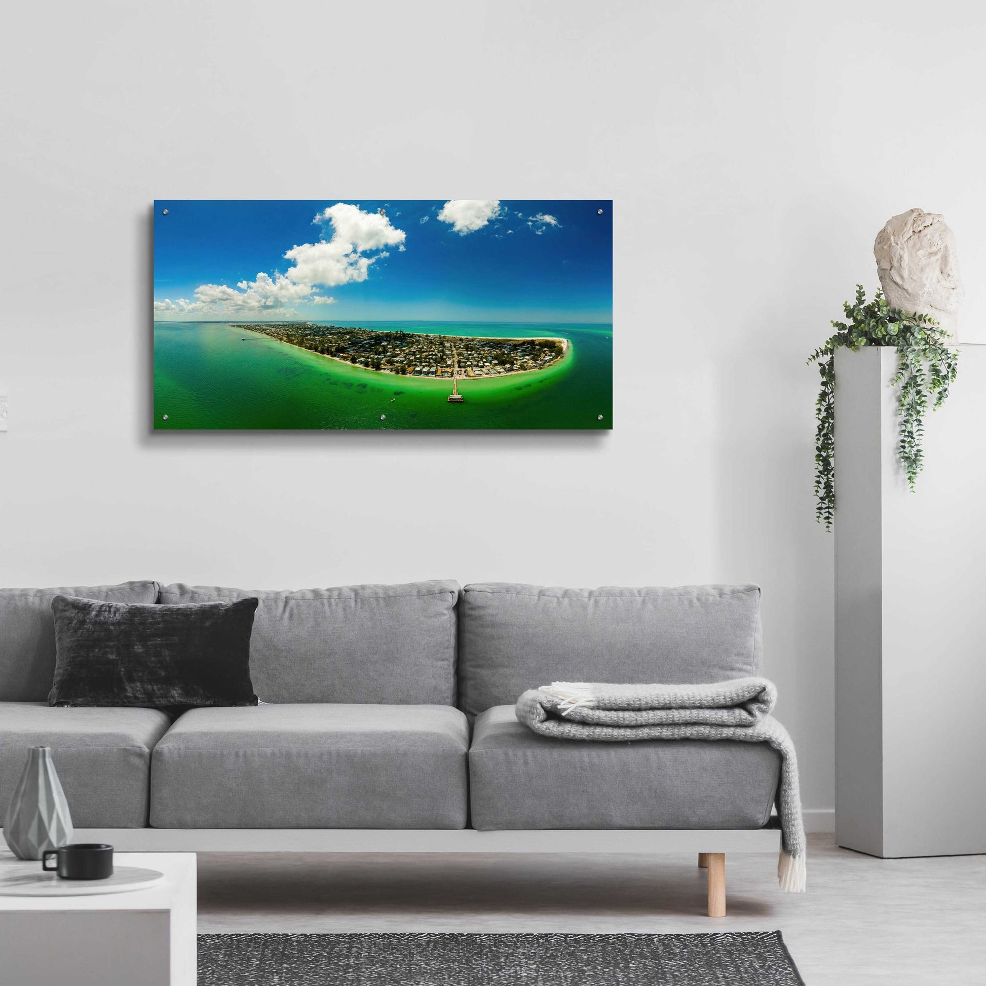 Epic Art 'Emerald Florida' by Epic Portfolio, Acrylic Glass Wall Art,48x24