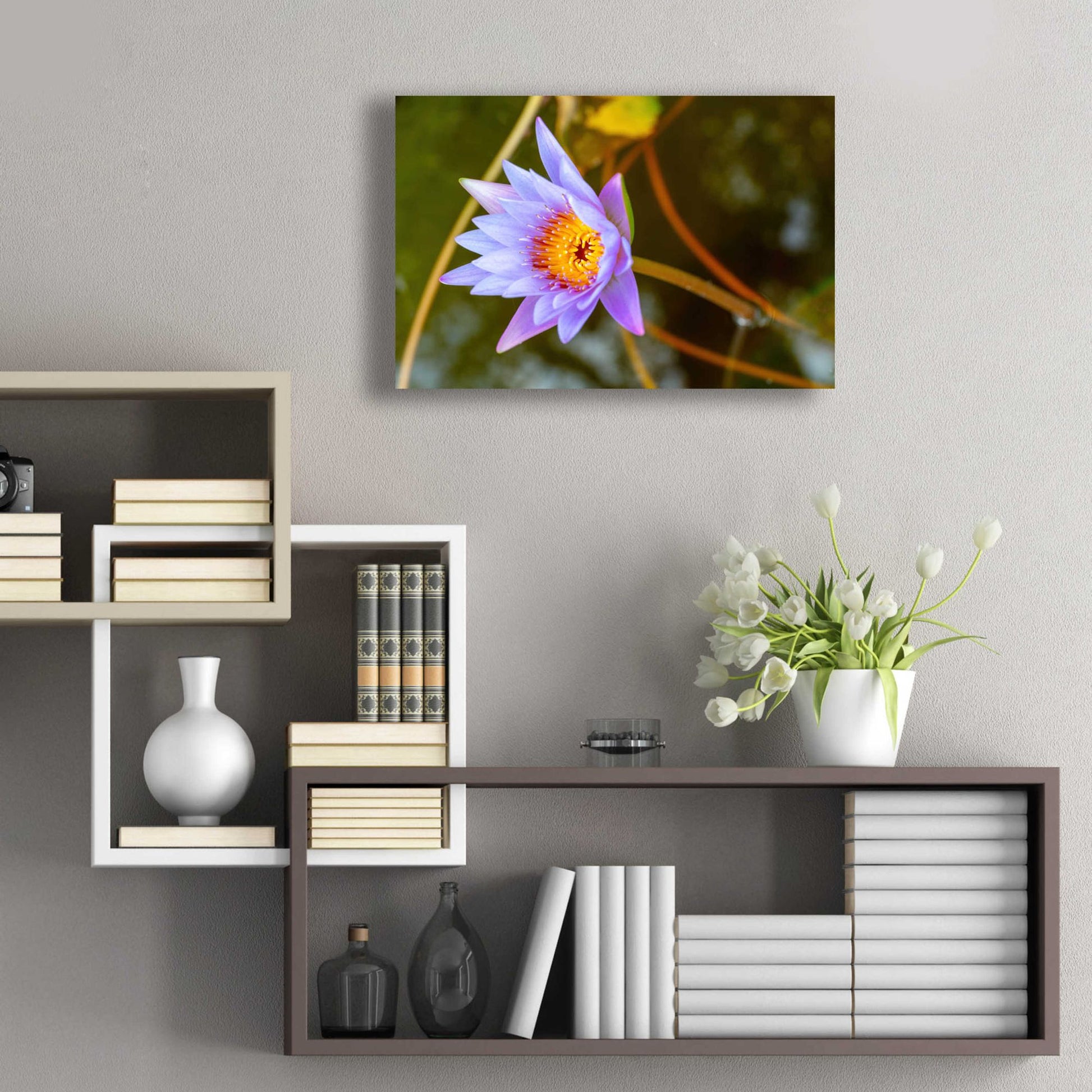 Epic Art 'Floral Color Theory' by Epic Portfolio, Acrylic Glass Wall Art,24x16