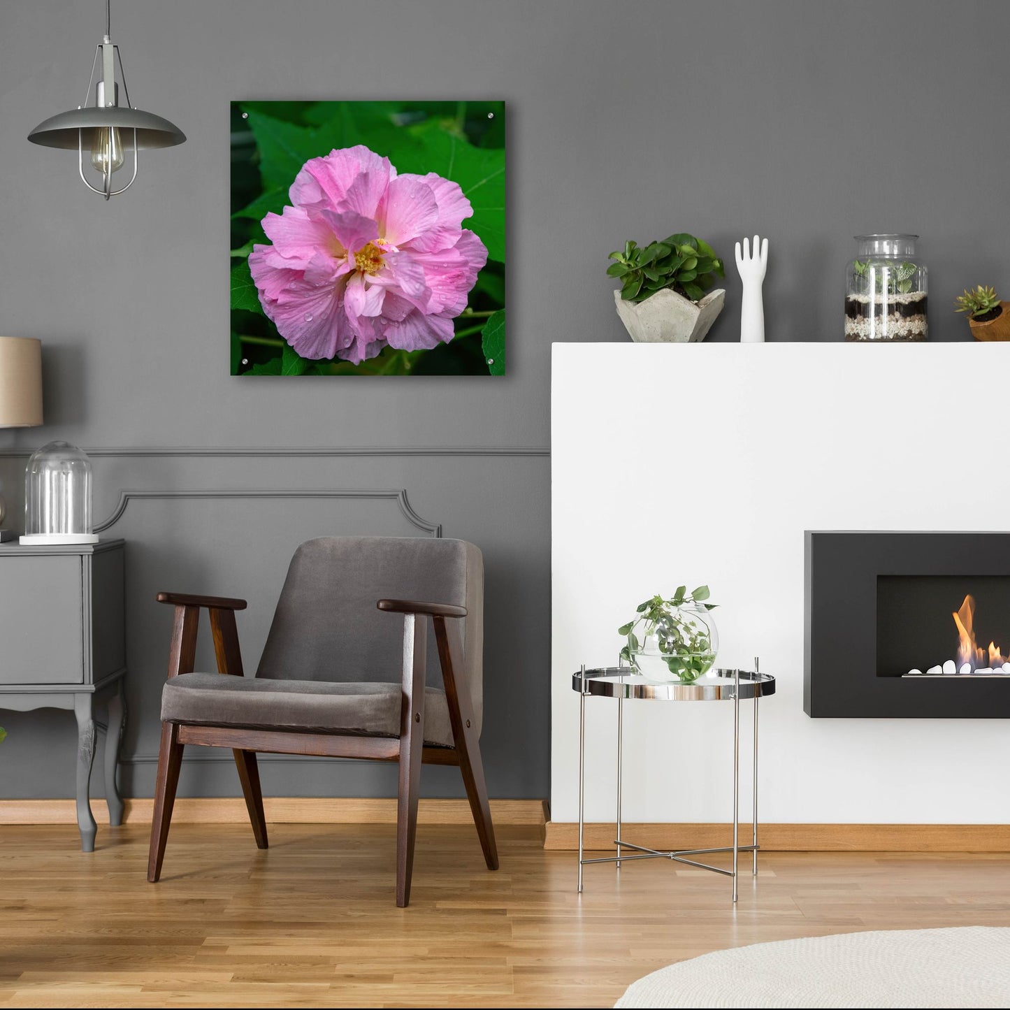 Epic Art 'Flower' by Epic Portfolio, Acrylic Glass Wall Art,24x24