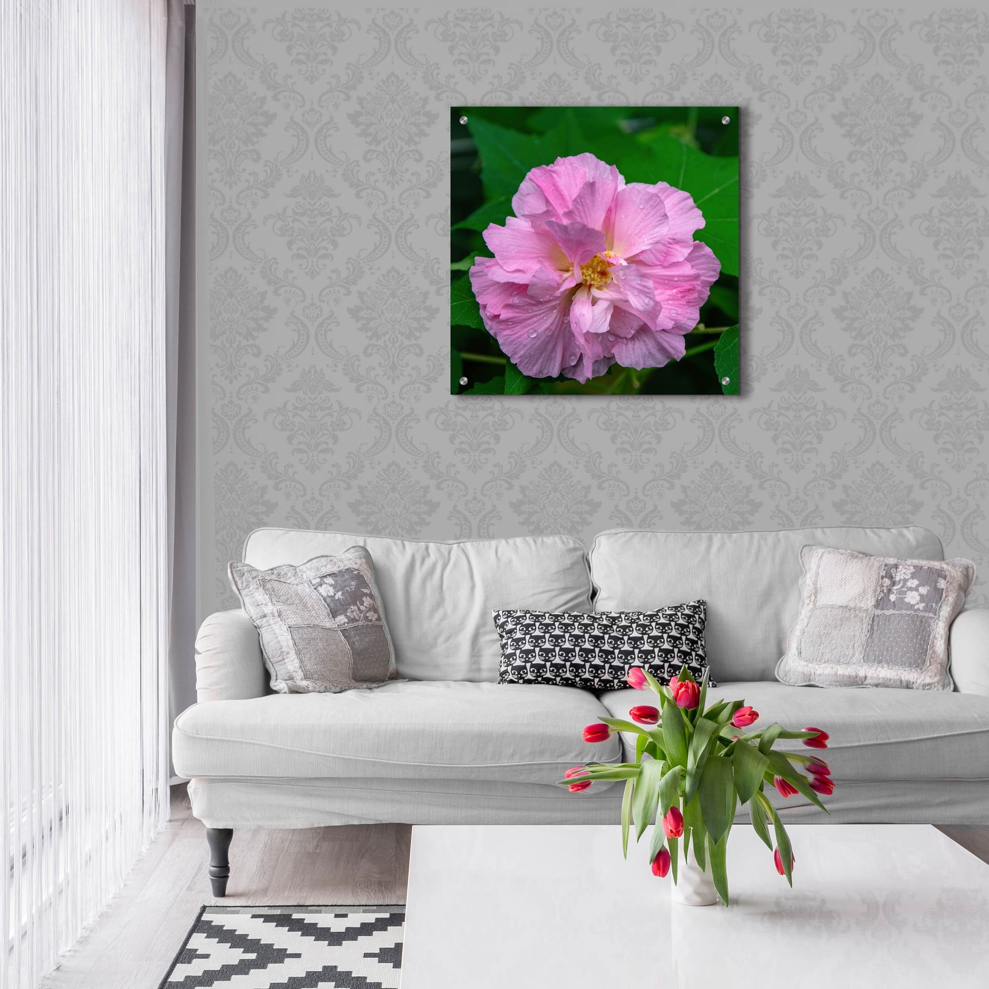 Epic Art 'Flower' by Epic Portfolio, Acrylic Glass Wall Art,24x24