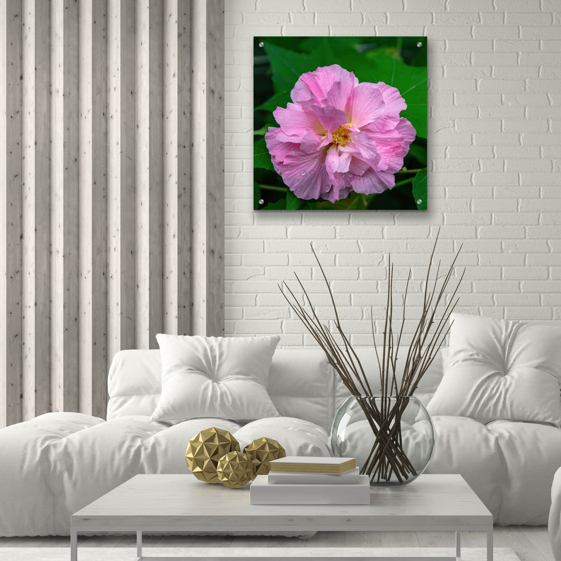 Epic Art 'Flower' by Epic Portfolio, Acrylic Glass Wall Art,24x24