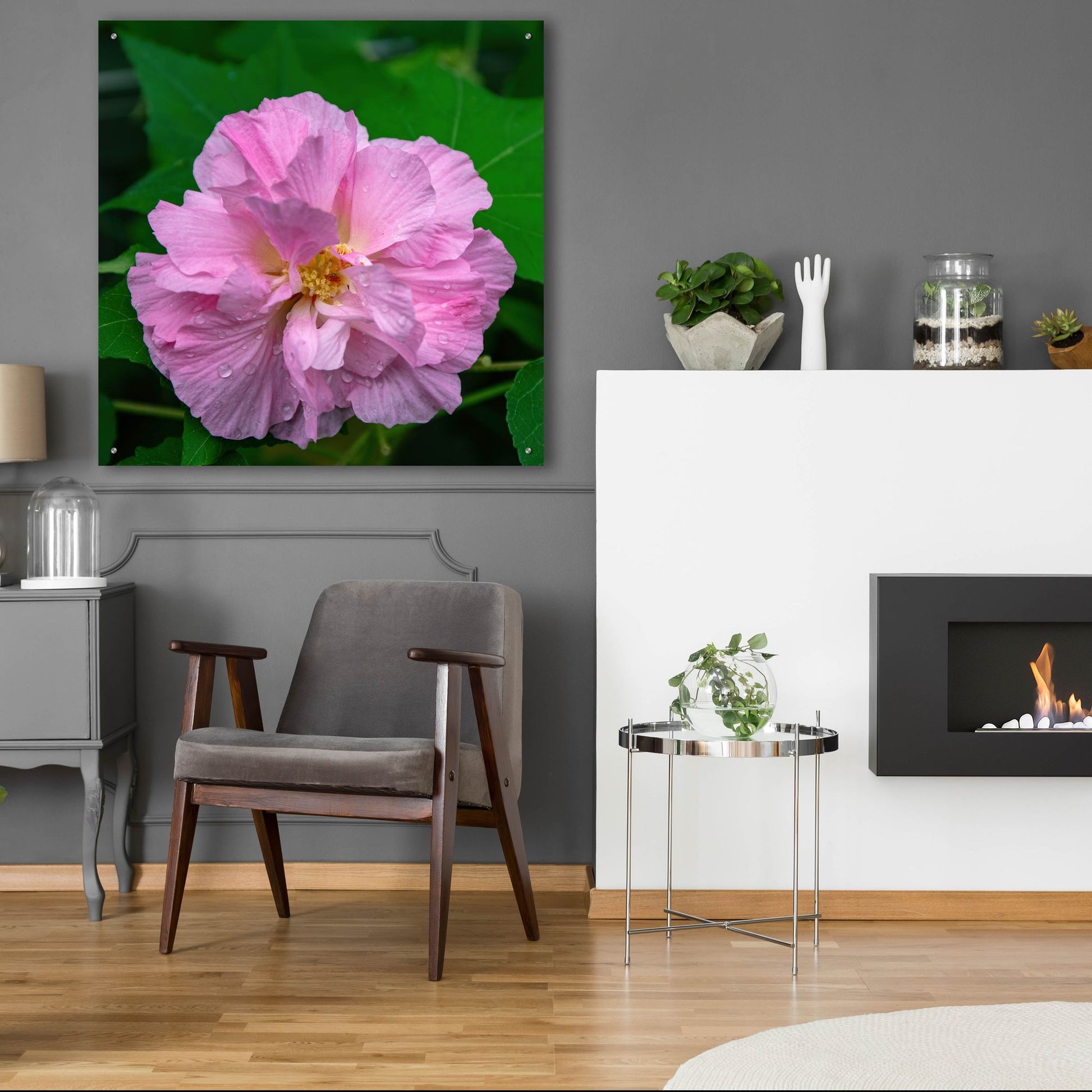 Epic Art 'Flower' by Epic Portfolio, Acrylic Glass Wall Art,36x36