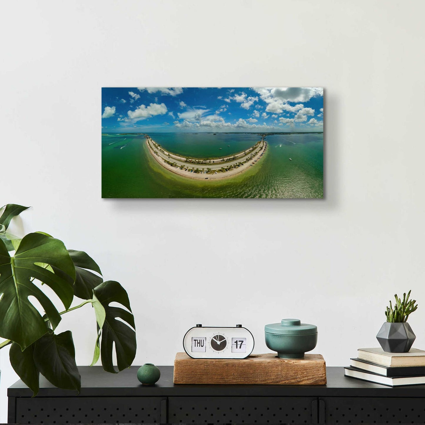 Epic Art 'Smiley Island' by Epic Portfolio, Acrylic Glass Wall Art,24x12