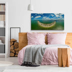 Epic Art 'Smiley Island' by Epic Portfolio, Acrylic Glass Wall Art,48x24
