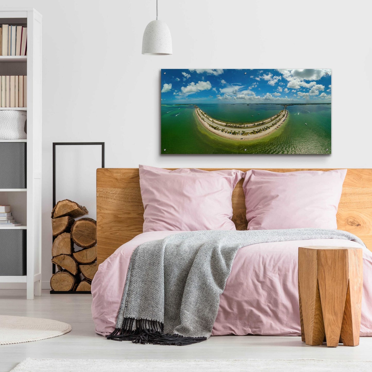 Epic Art 'Smiley Island' by Epic Portfolio, Acrylic Glass Wall Art,48x24