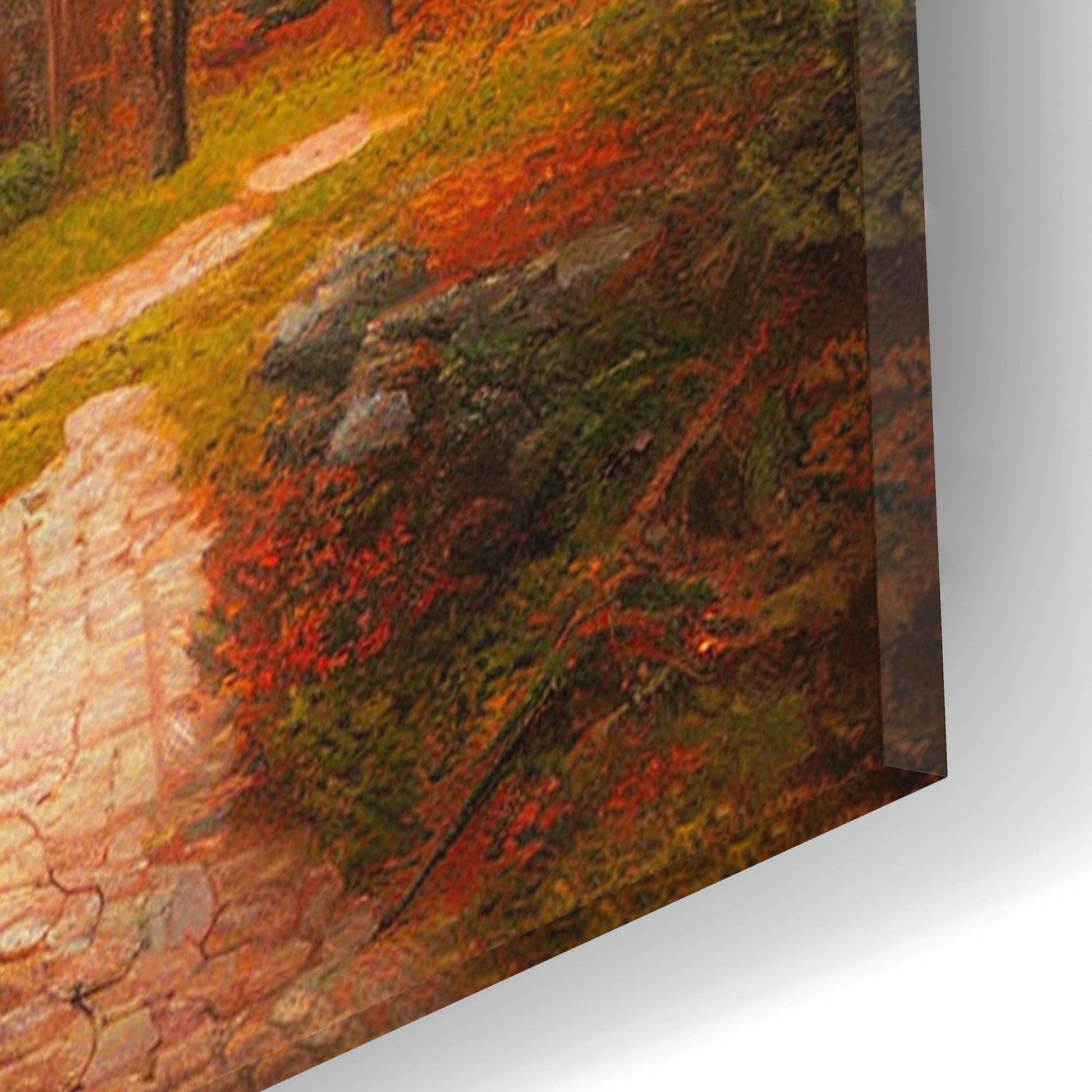 Epic Art 'Fall Cottage' by Epic Portfolio, Acrylic Glass Wall Art,16x12