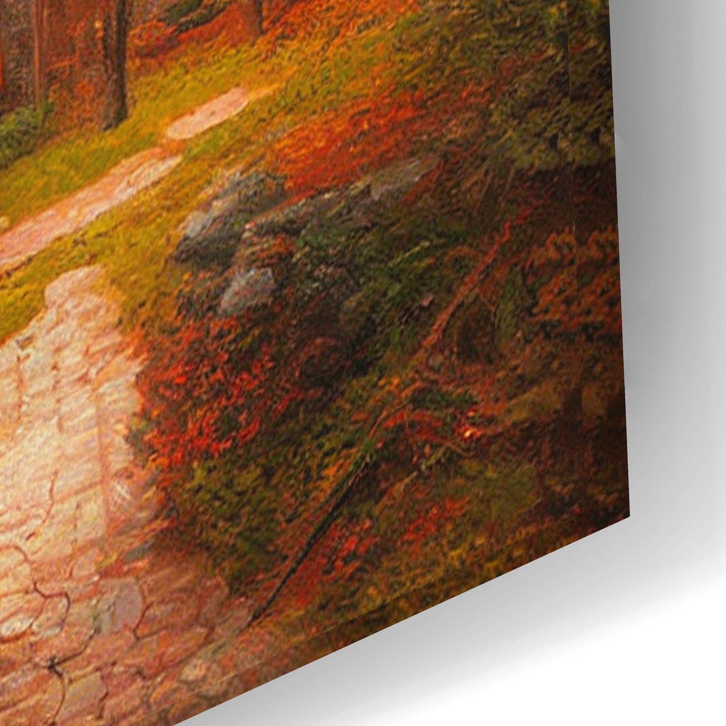 Epic Art 'Fall Cottage' by Epic Portfolio, Acrylic Glass Wall Art,24x16